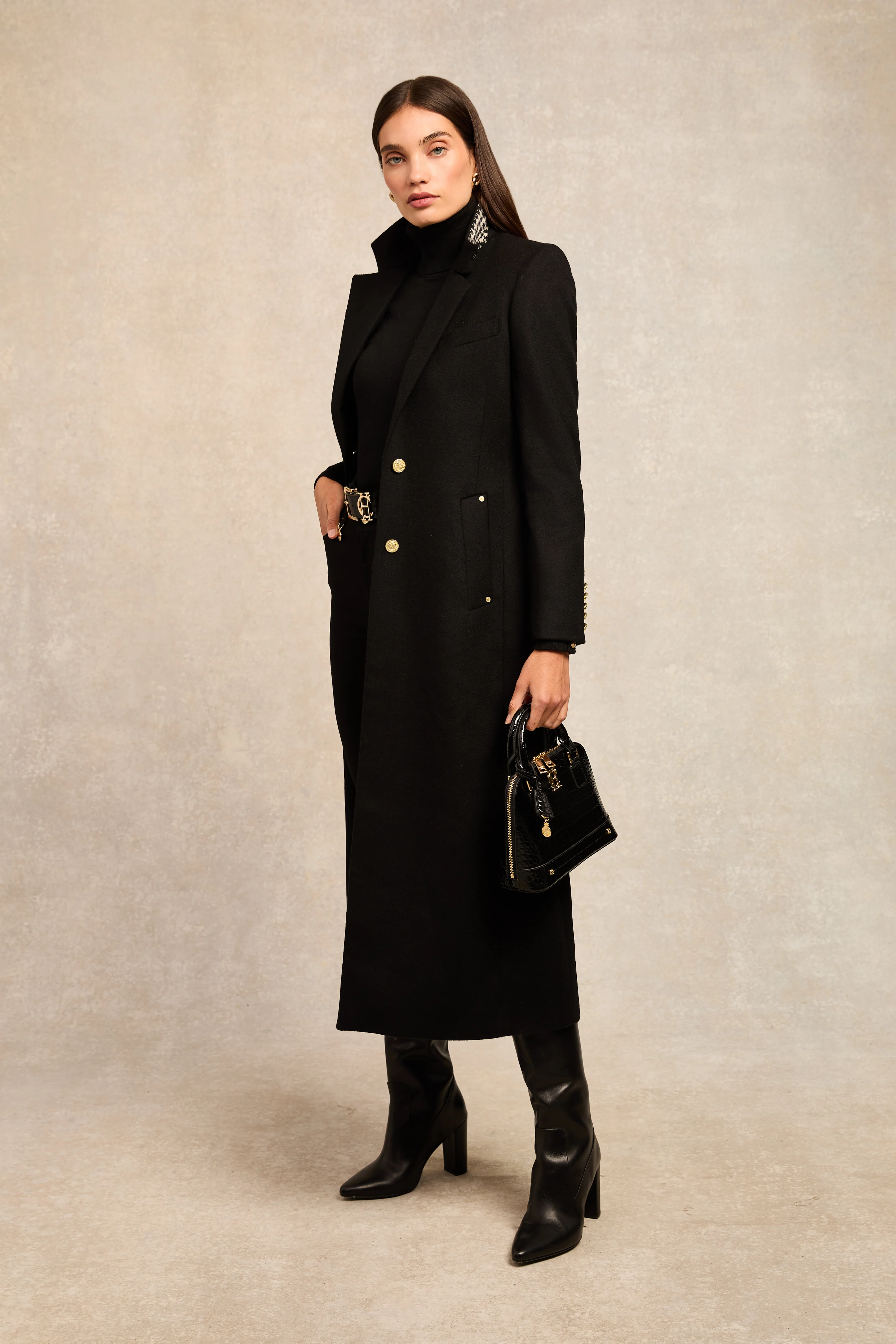 Full Length Regency Coat (Soft Black)