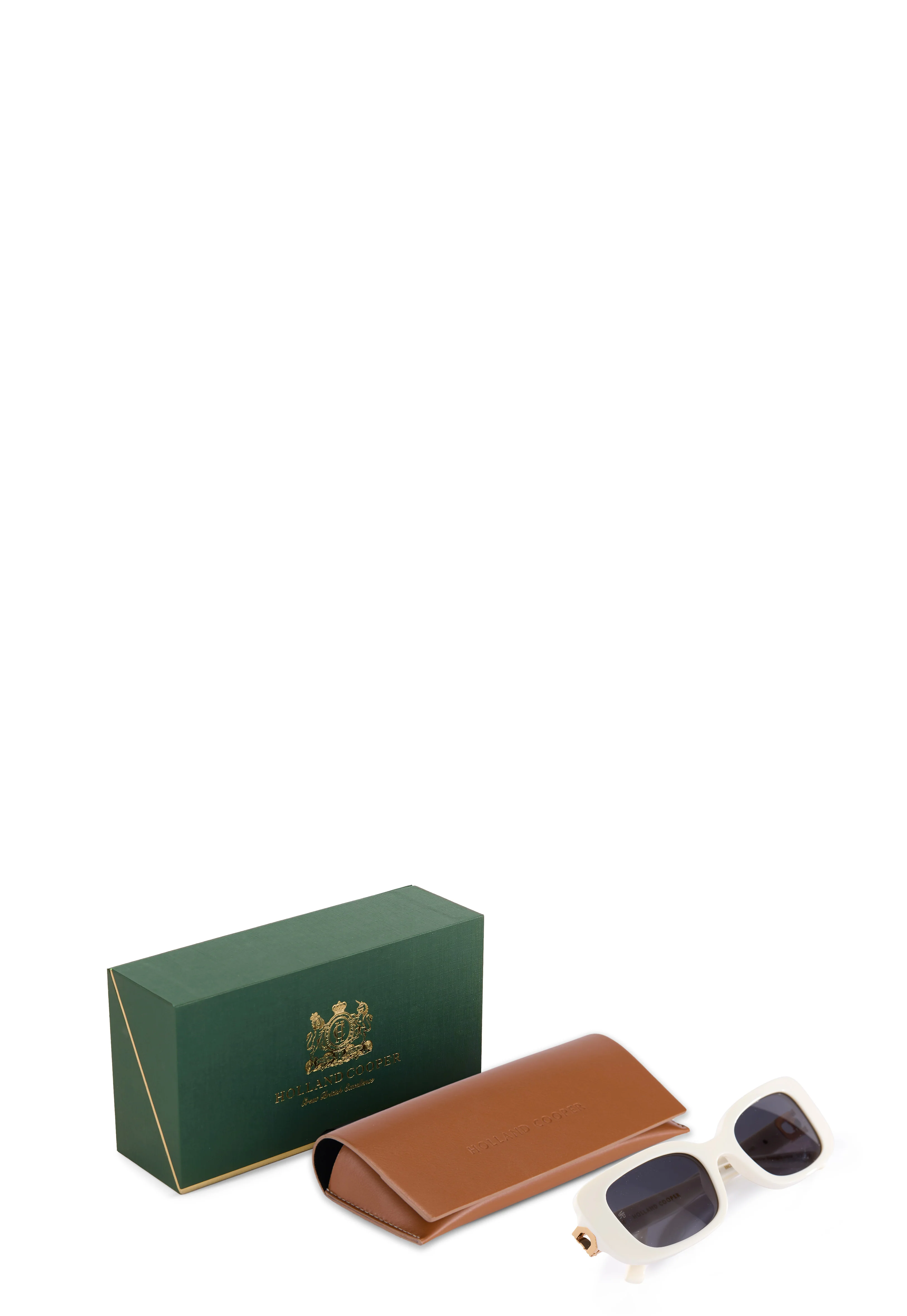 Paris Narrow Sunglasses (Ecru)