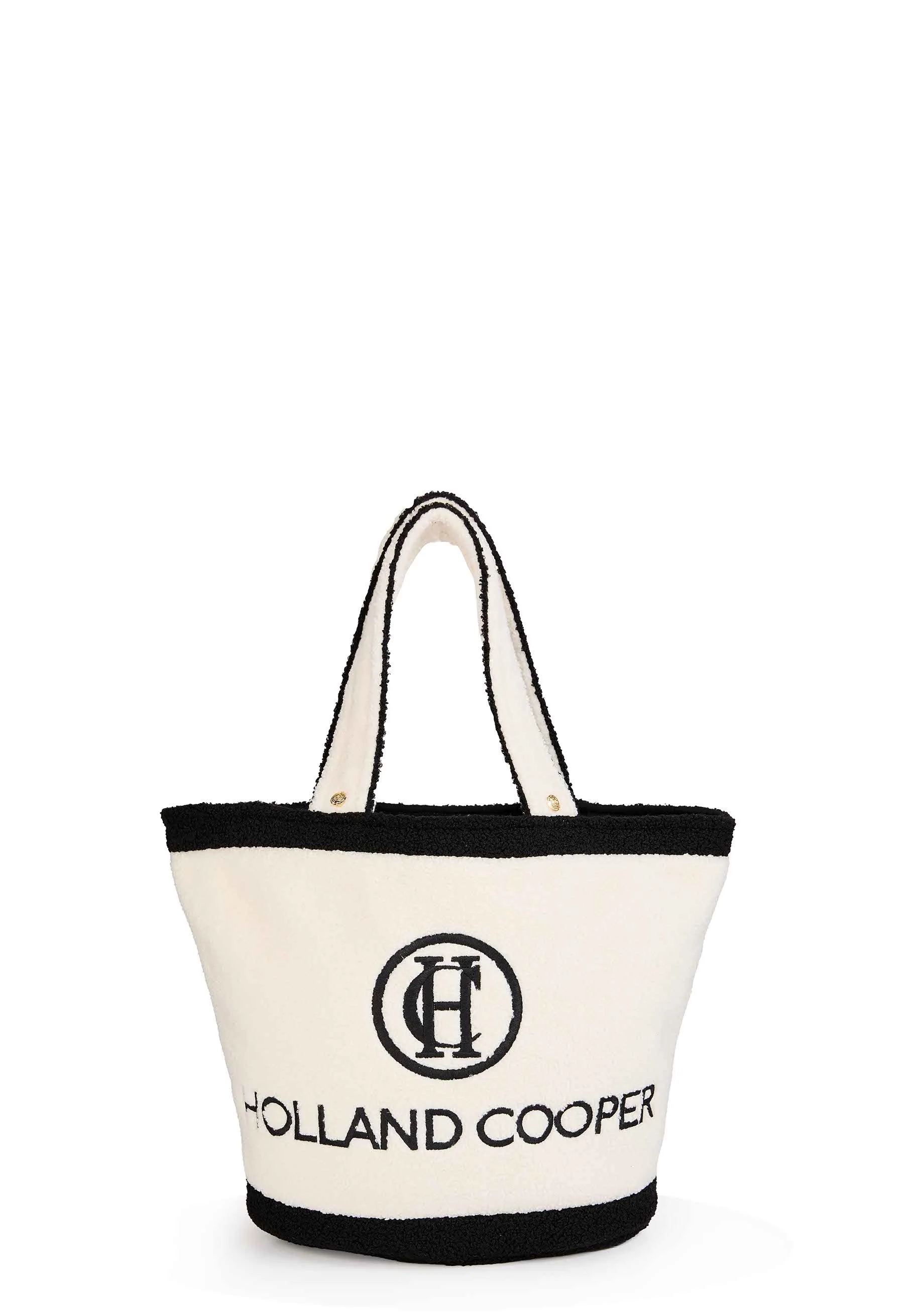 Paloma Towelling Tote (Ecru Black)