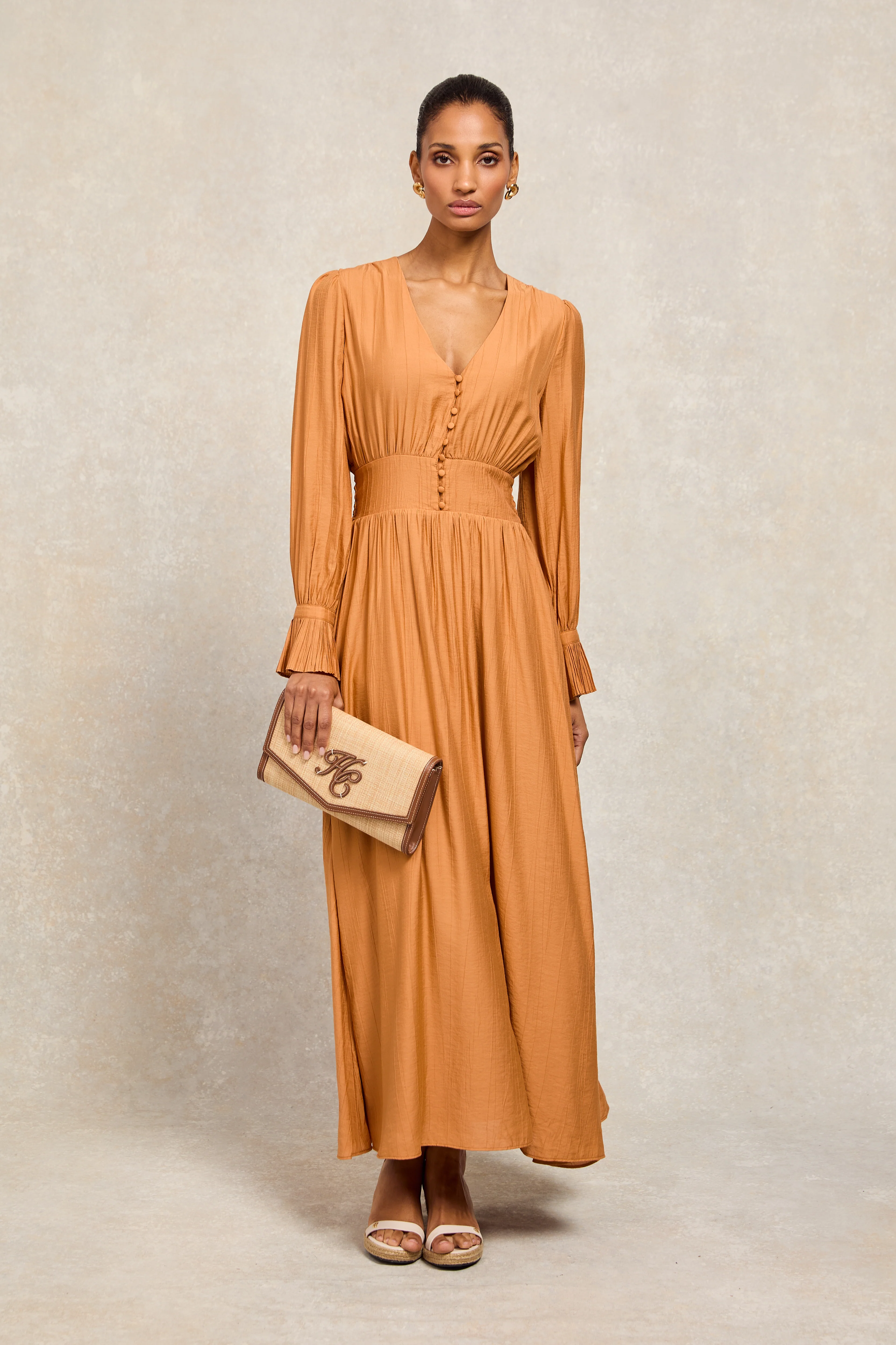 Phoebe V-Neck Maxi Dress (Sienna)