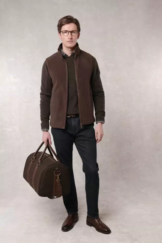Country Fleece Gilet (Chocolate)