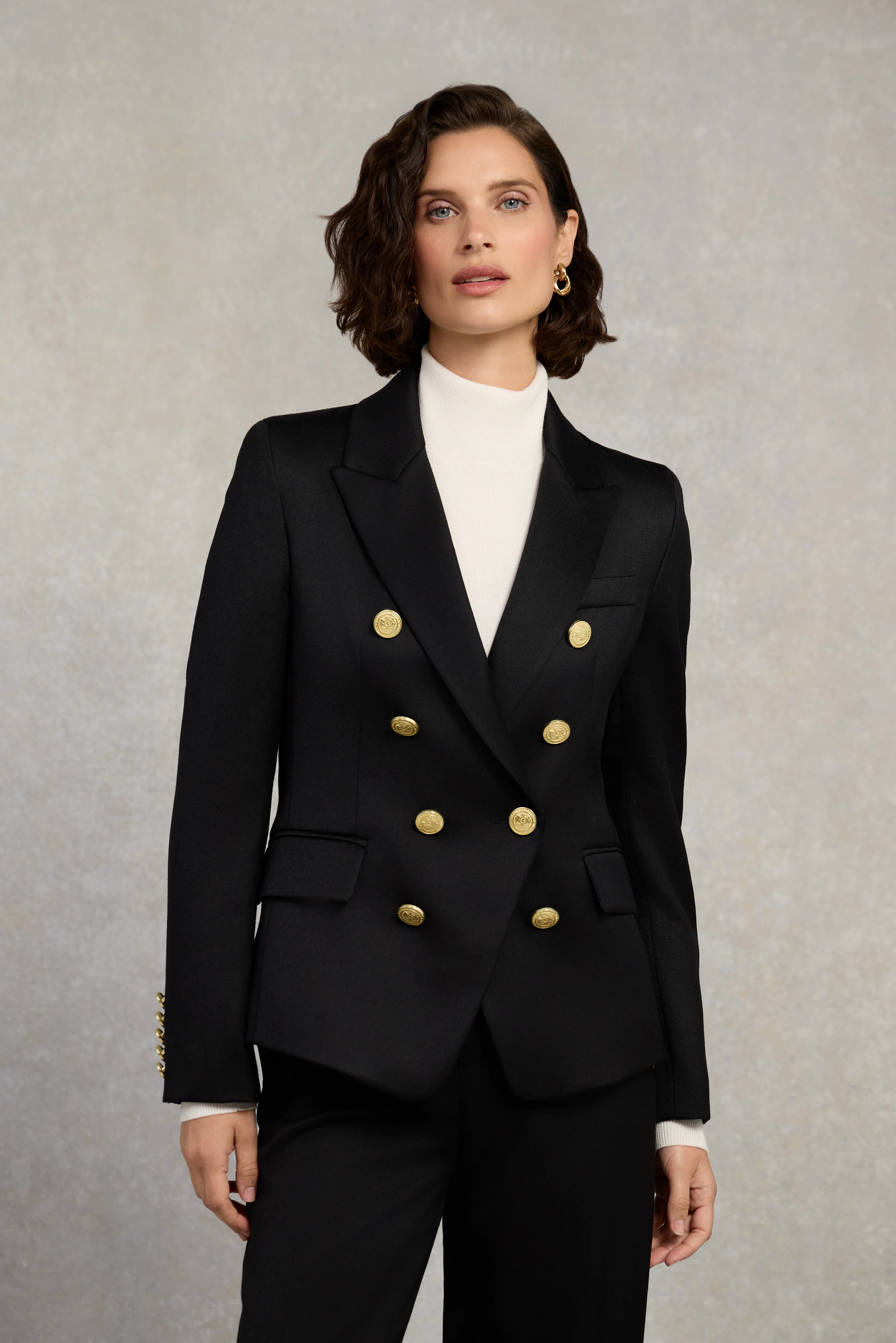 Knightsbridge Blazer (Black Barathea)