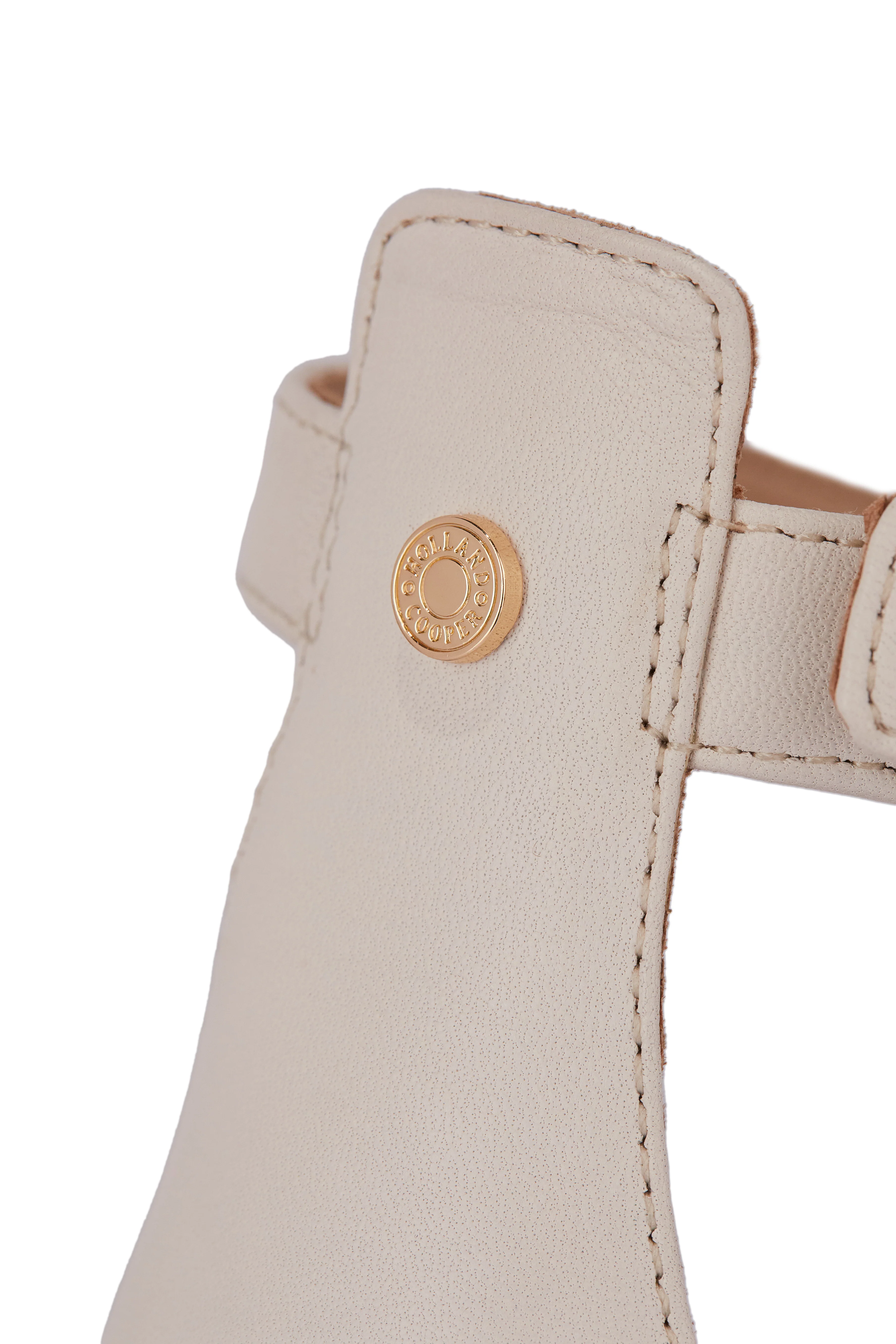 St Lucia Espadrille Wedge (Cream Leather)