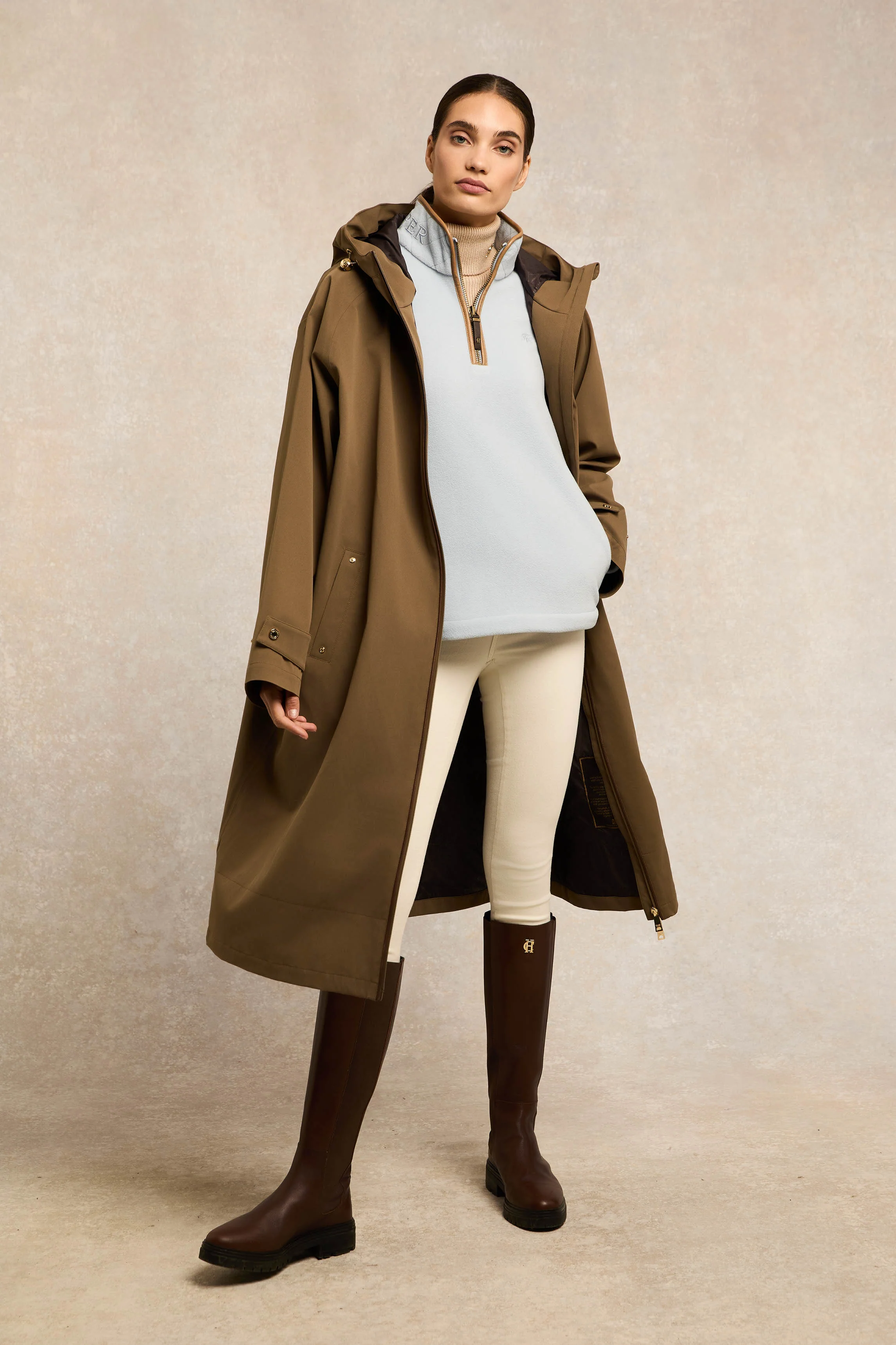 Country Fleece Quarter Zip (Pale Blue)