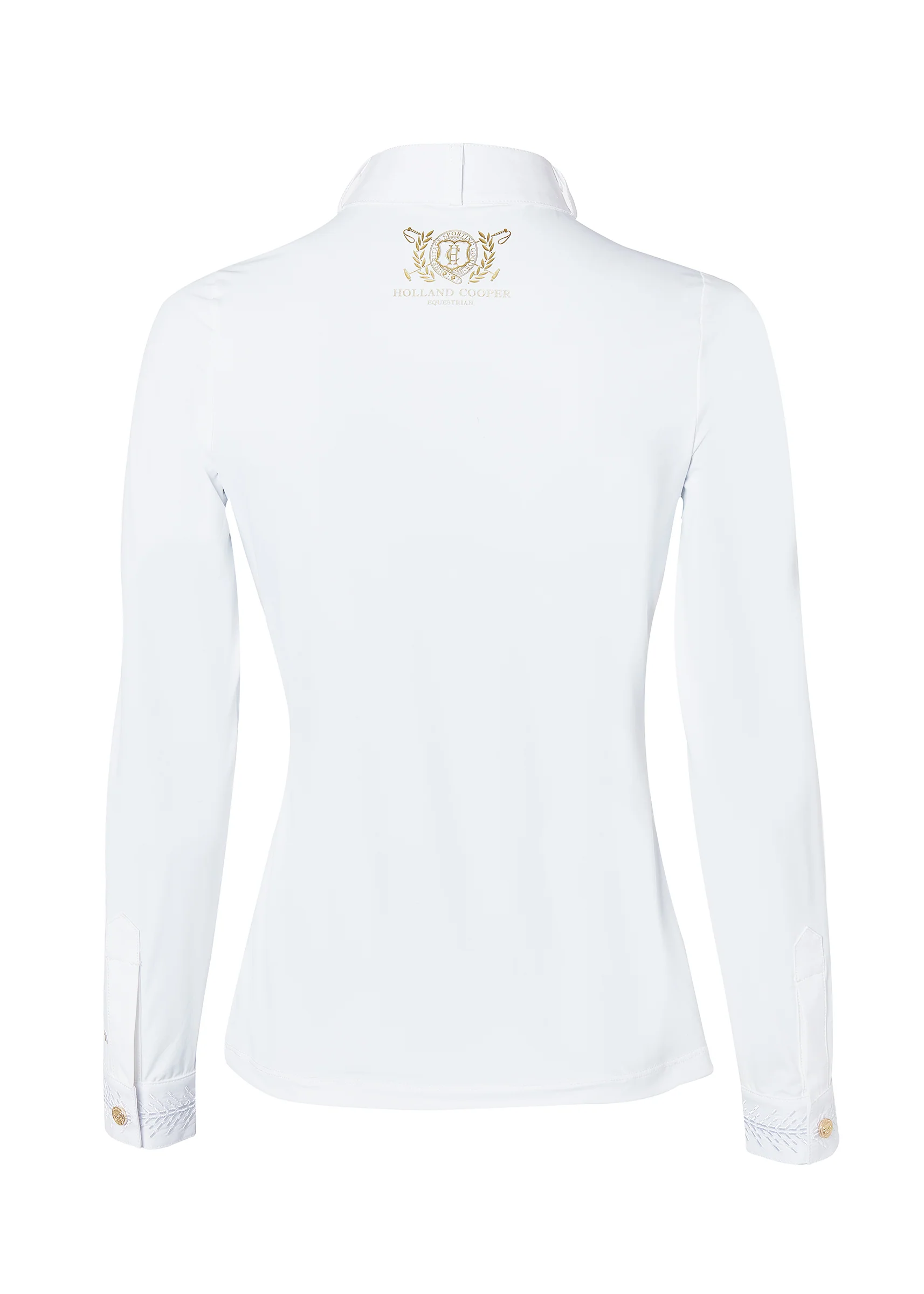 Gatcombe Long Sleeve Show Shirt (White)