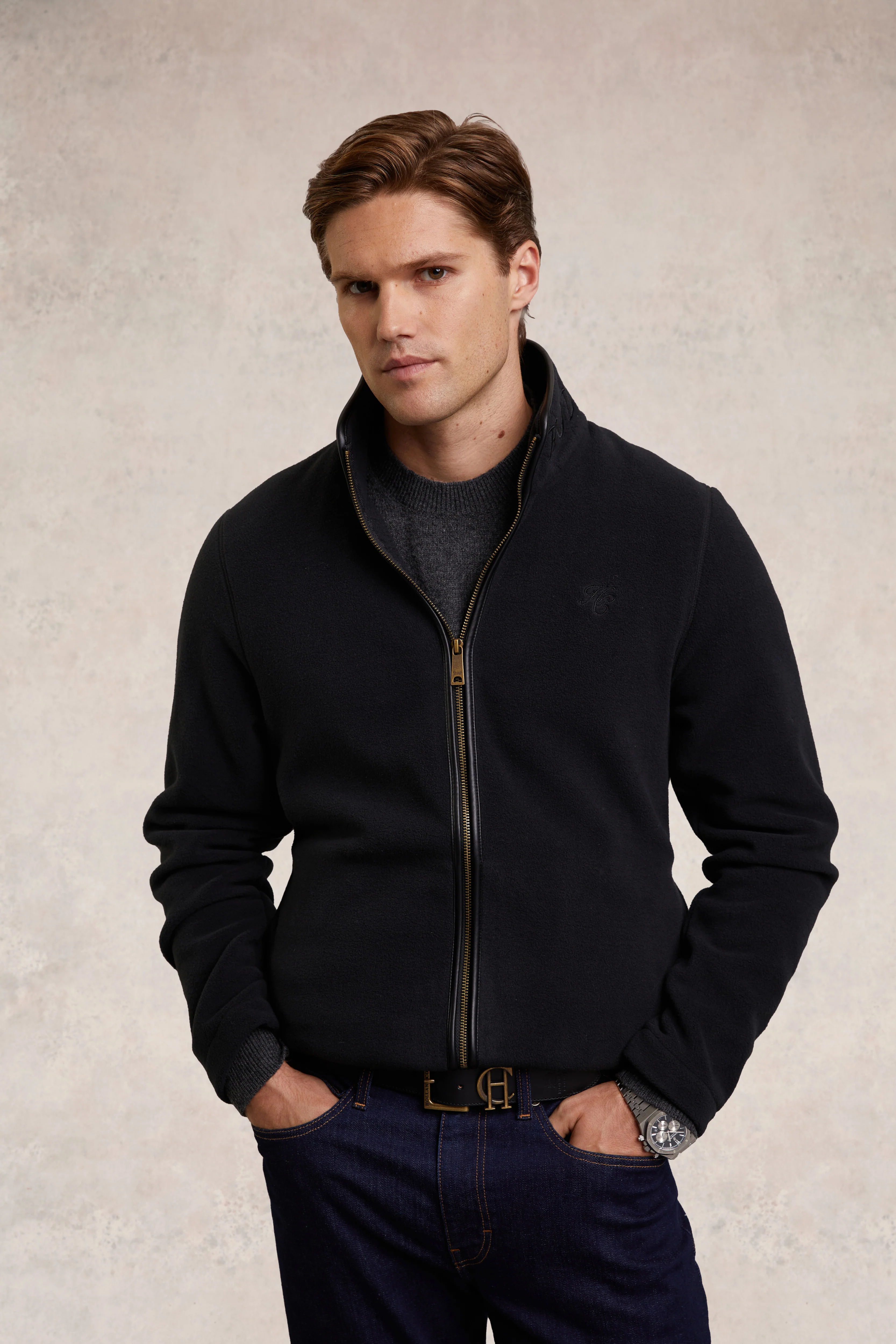 Country Fleece Jacket (Black)