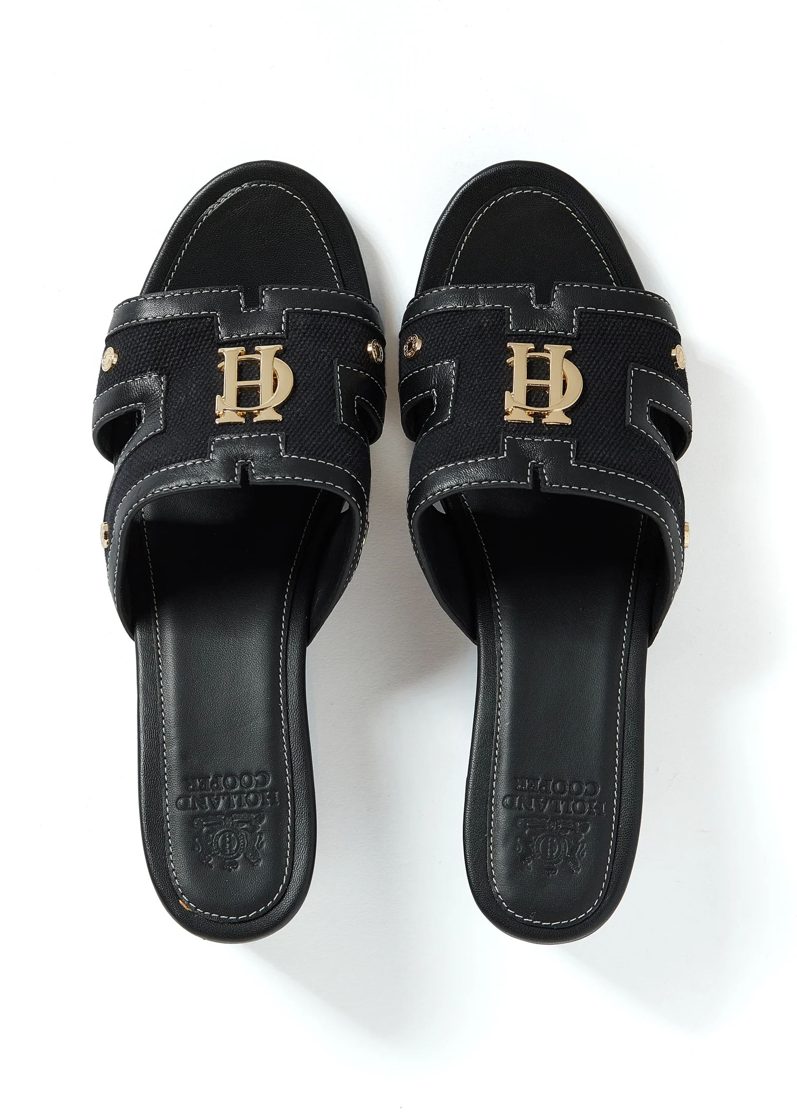 Monogram Mule (Black Canvas)