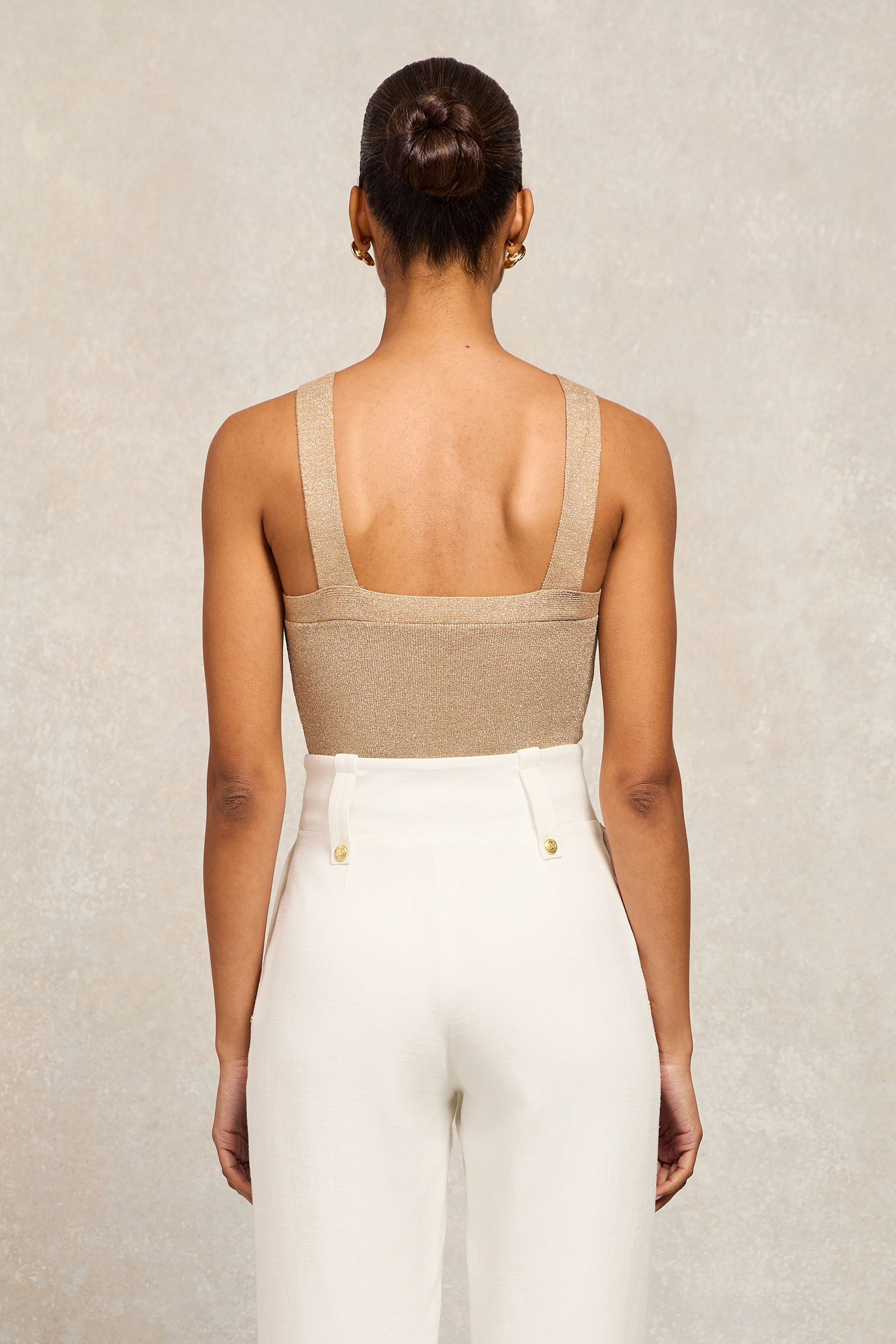 Maya Top (Metallic Gold)