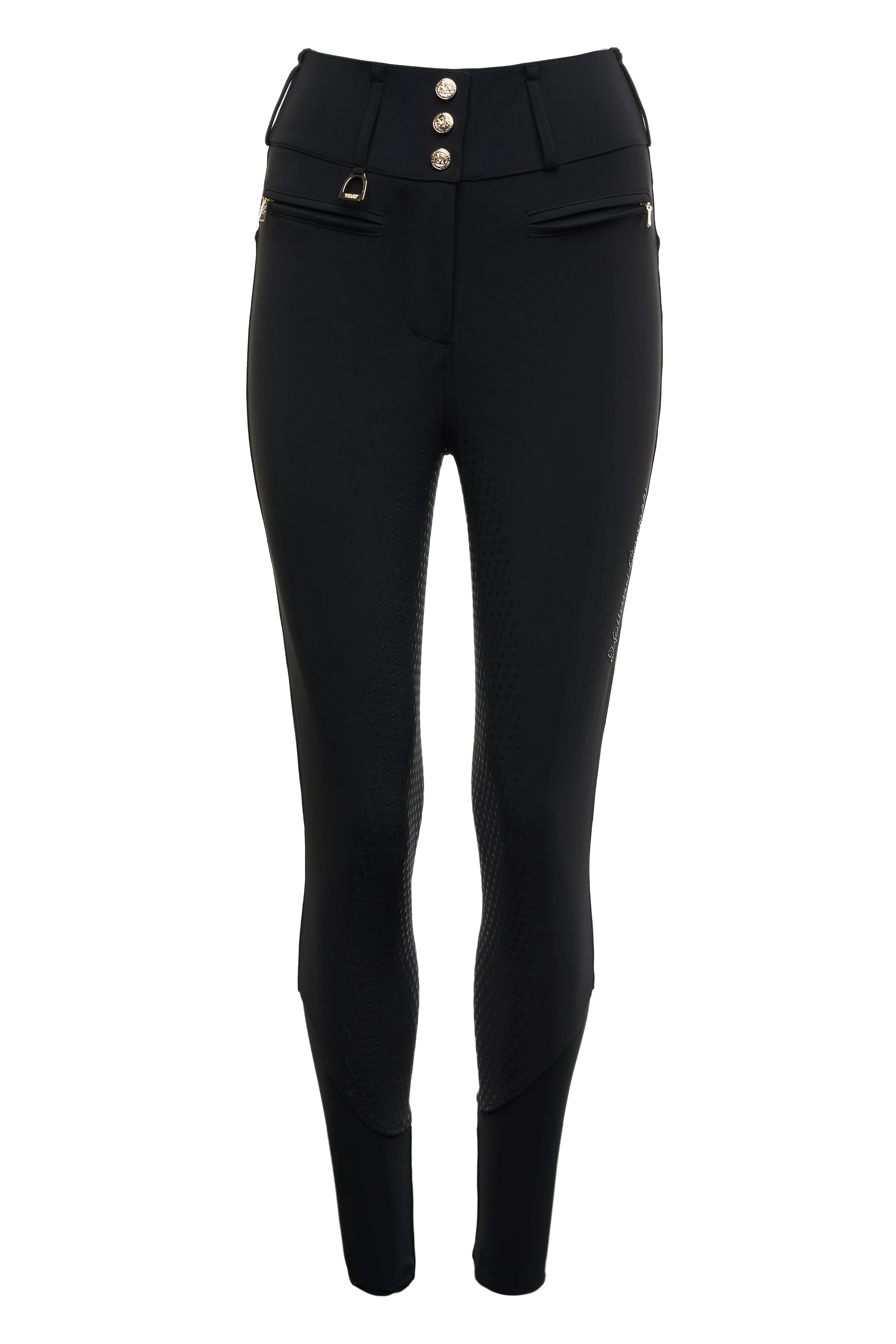 Premium High Rise Breeches (Black)