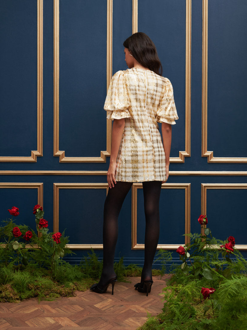 Allusions Sequin Bow Dress