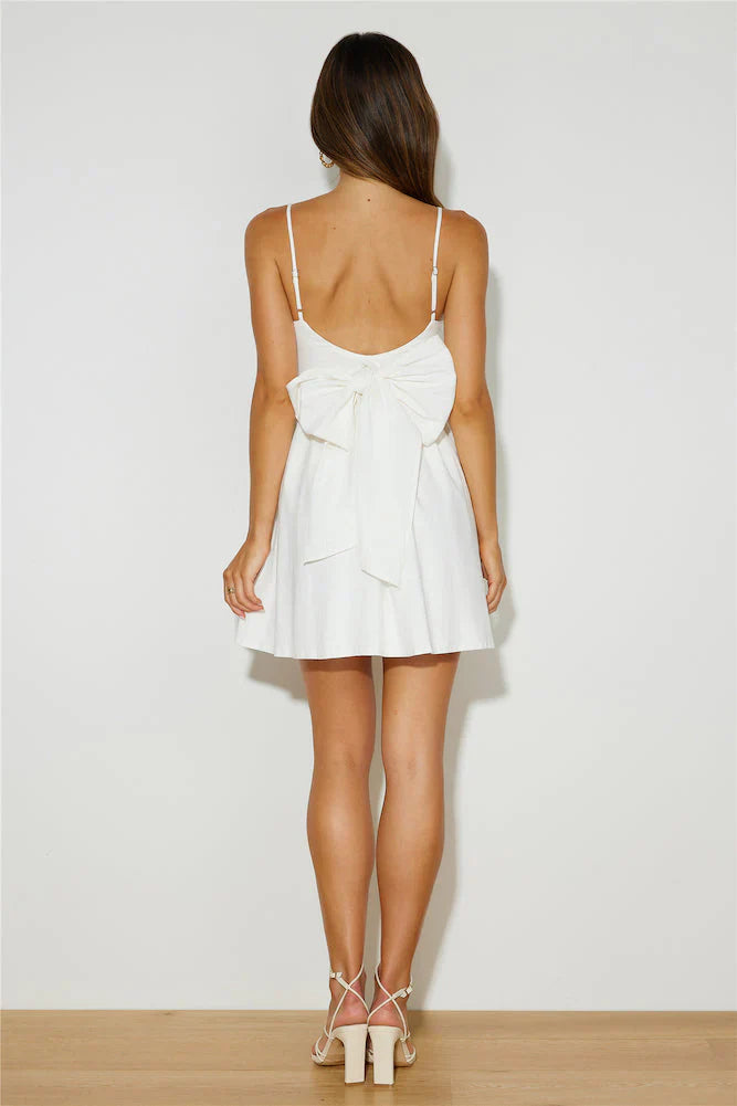 Girly Mood Mini Dress White