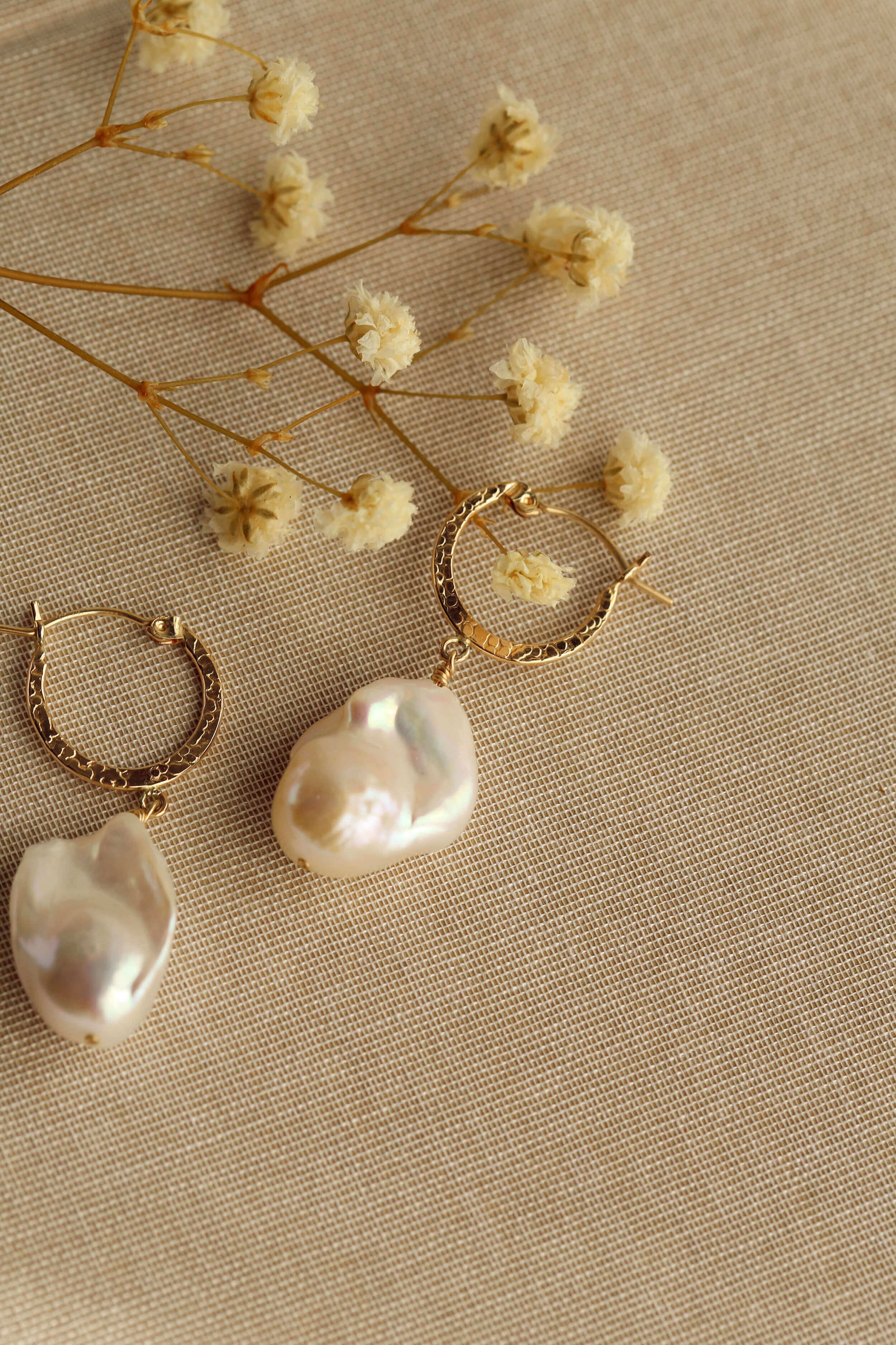 Frida Kahlo Pearl Earrings