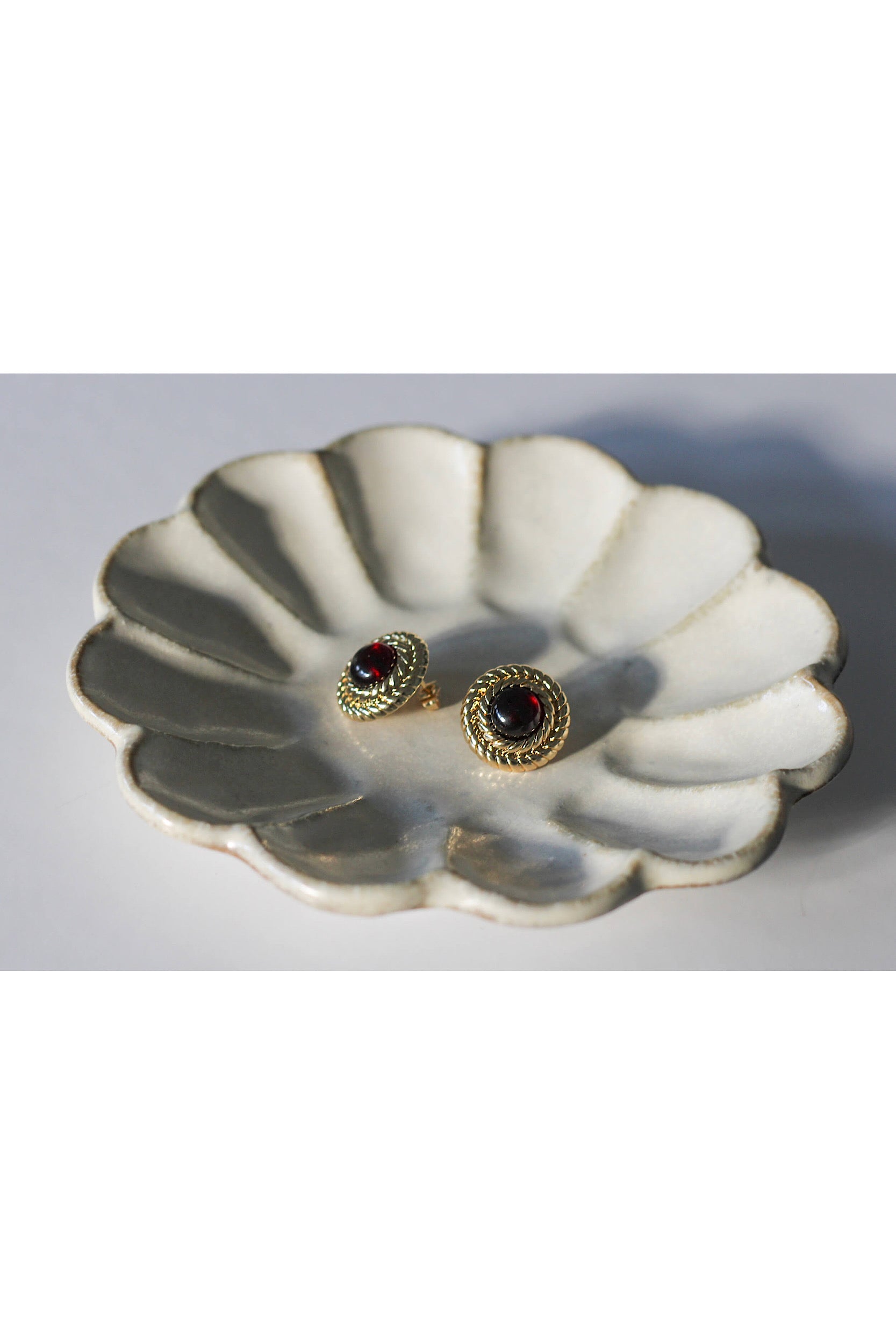 January Birthstone Earrings - Garnet