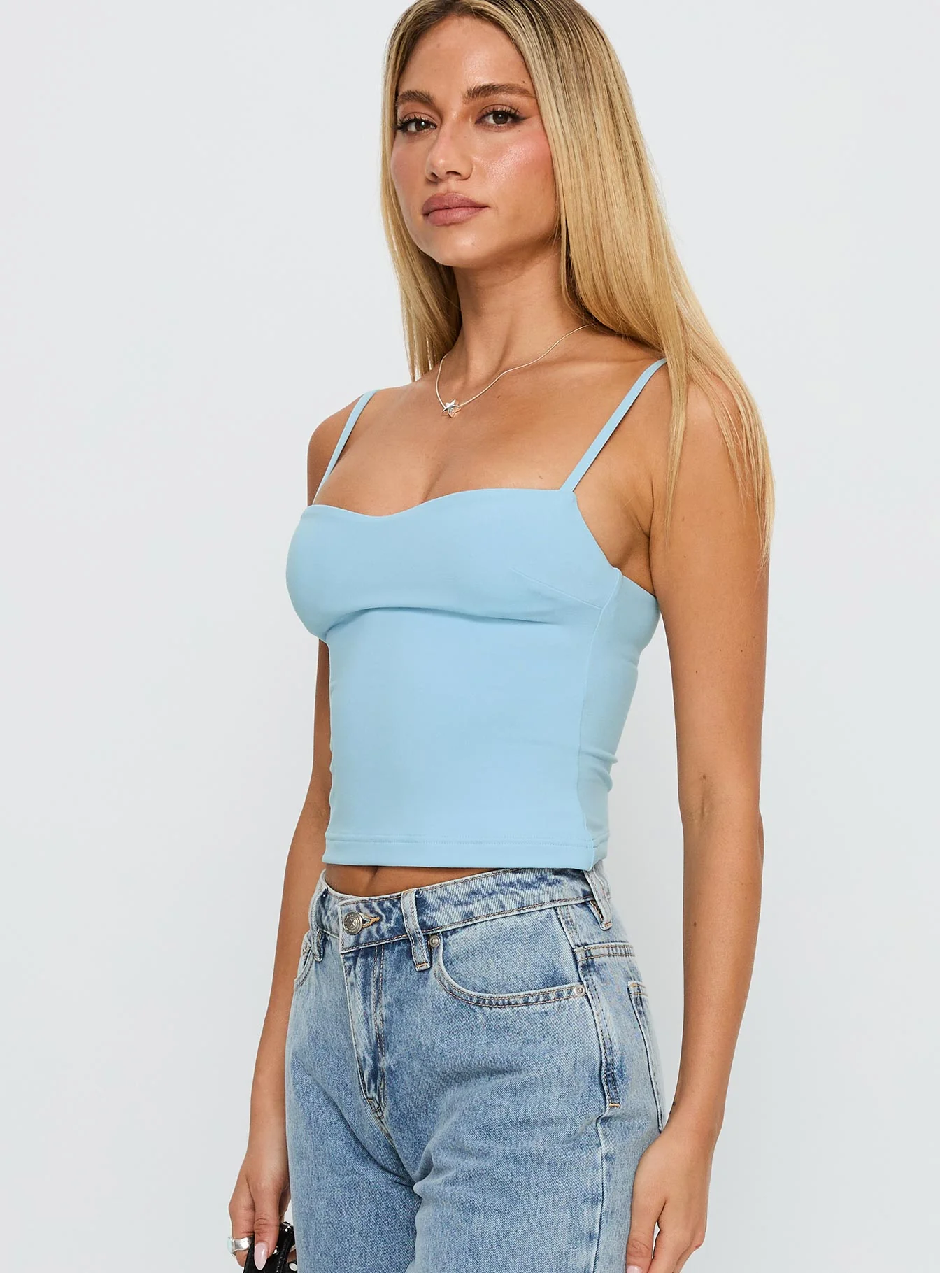 Evanda Top Light Blue