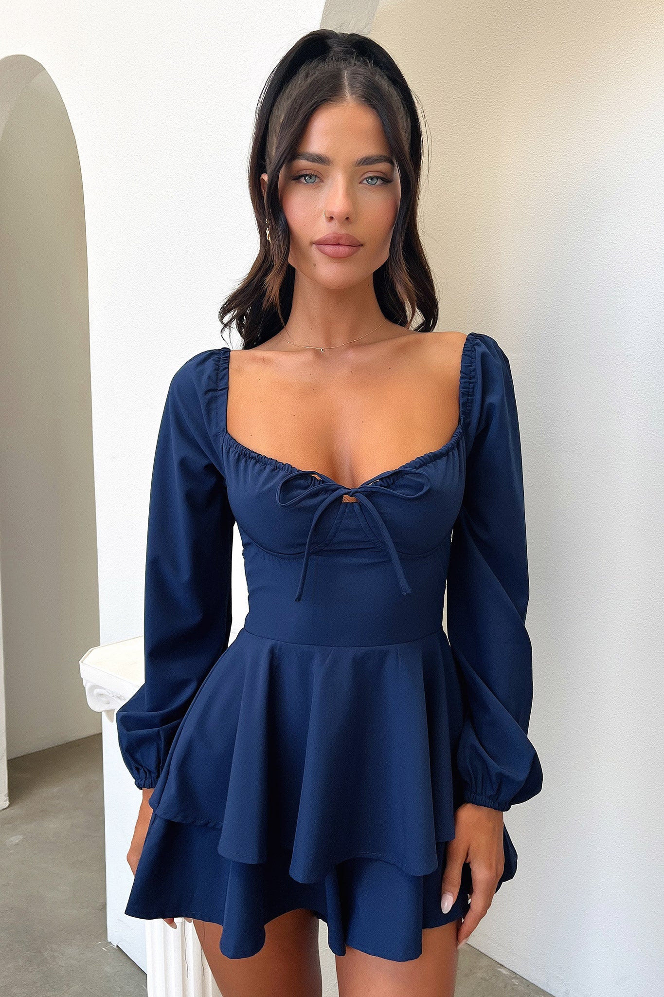 Mila Playsuit - Navy