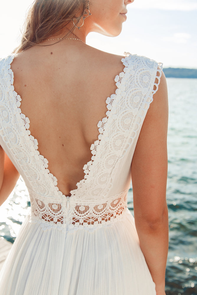 Playing Games Maxi Dress White