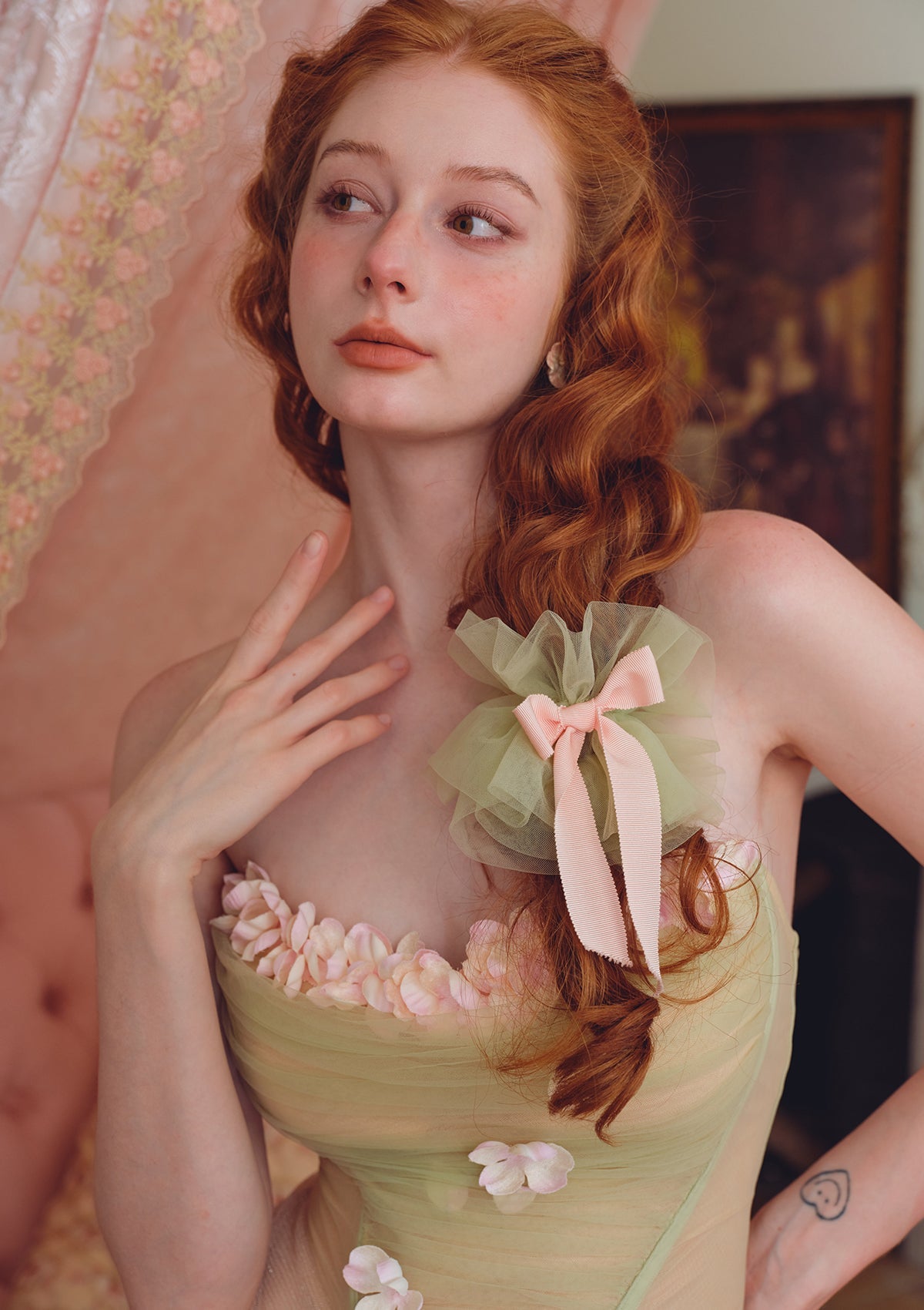 écoute Les Fleurs Tomber Dress