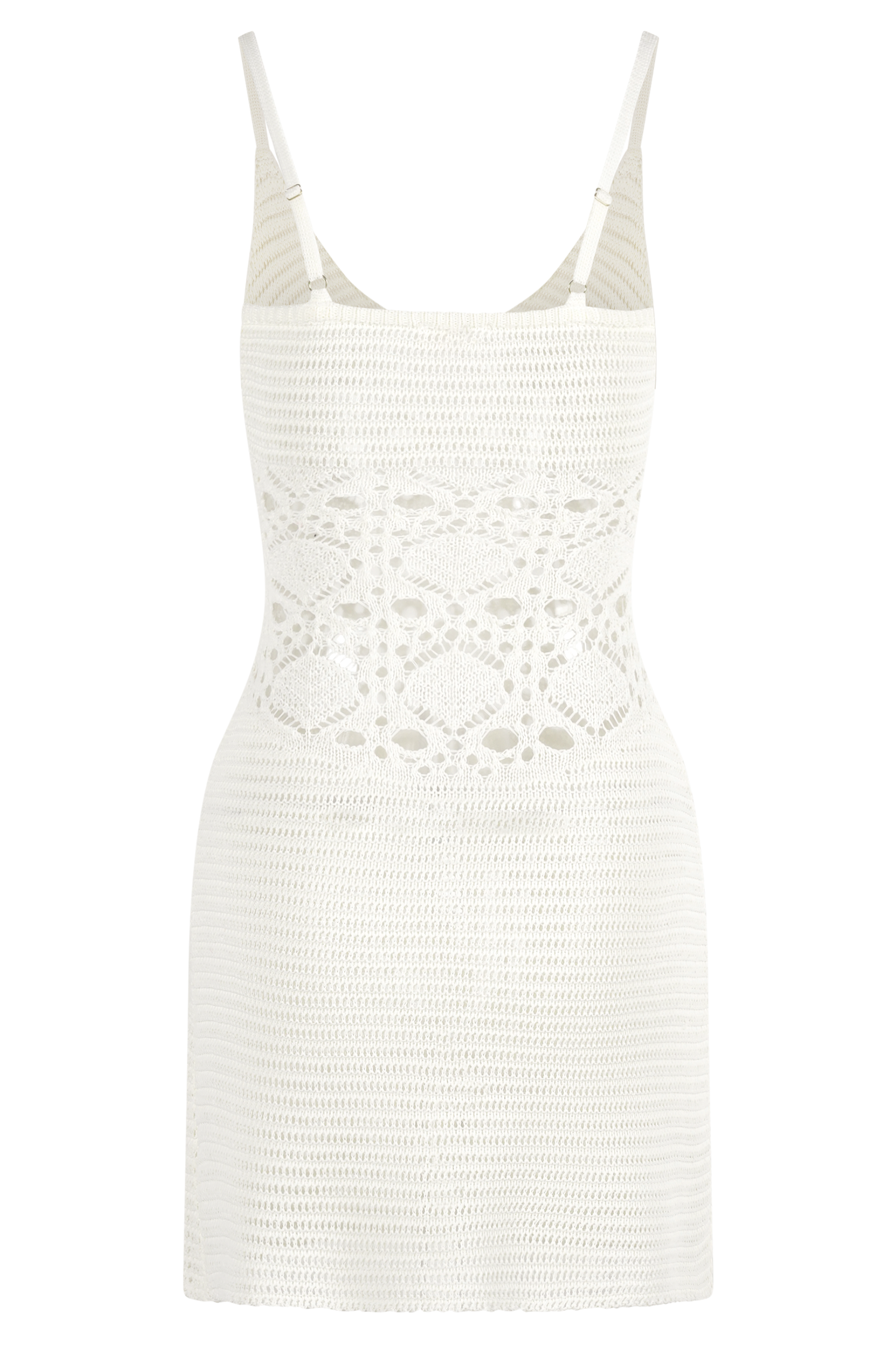 Everette Crochet Knit Mini Dress - Ivory