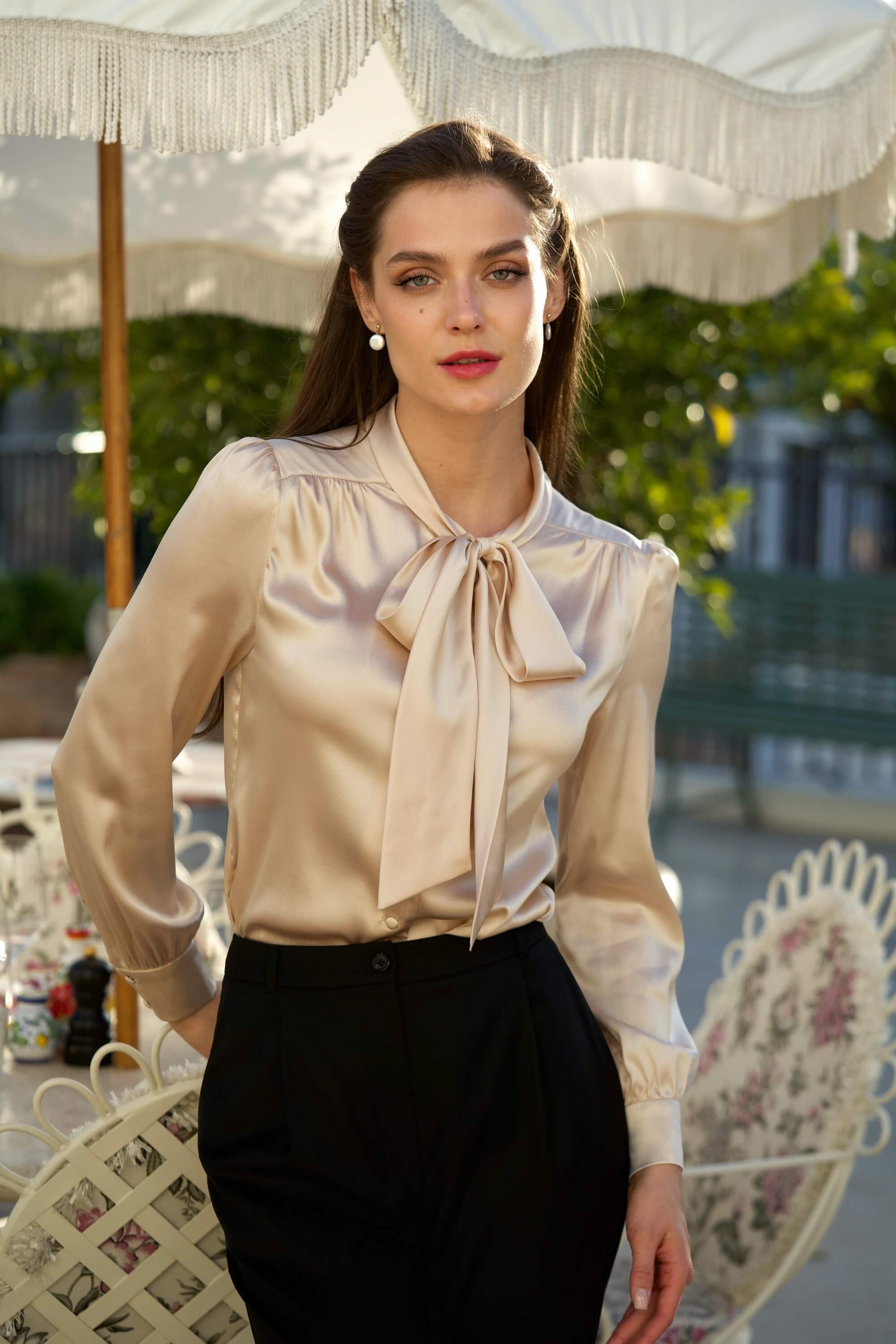Lena Silk Blouse
