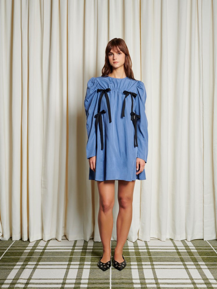 Nes Drawstring Mini Dress