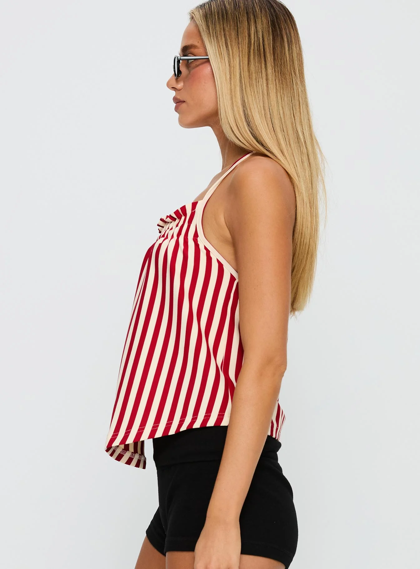 Full Of Flash Top Red Stripe