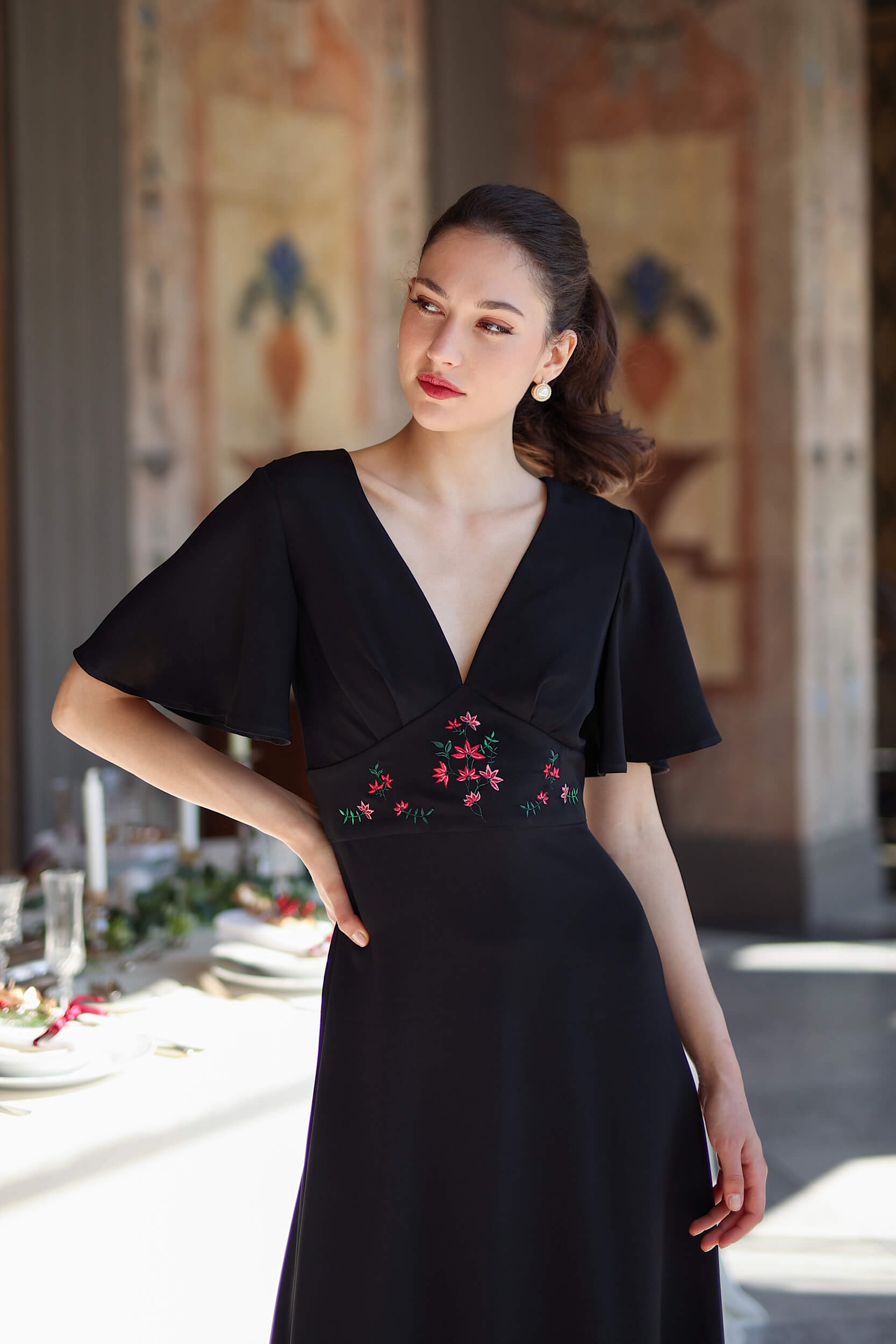 Coralie Embroidered Dress
