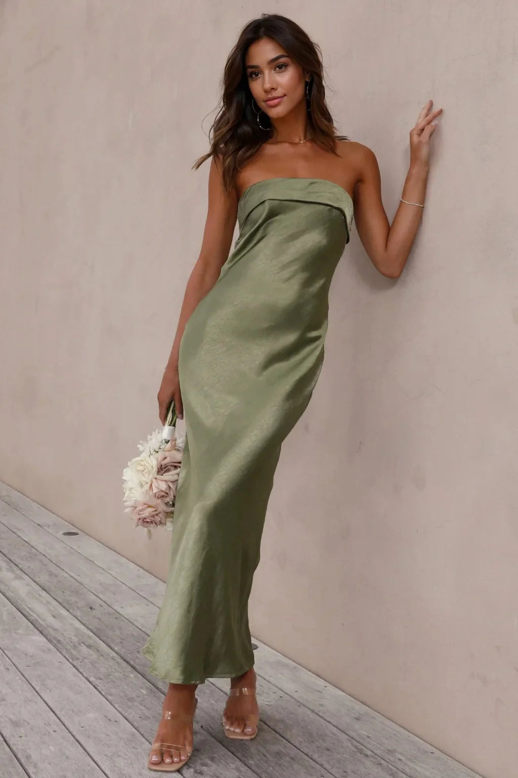 Gisele Maxi Dress - Olive