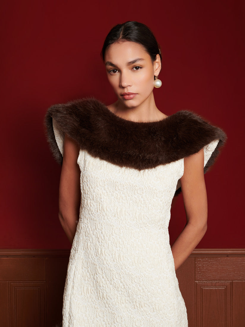 Sculpture Jacquard Mini Dress