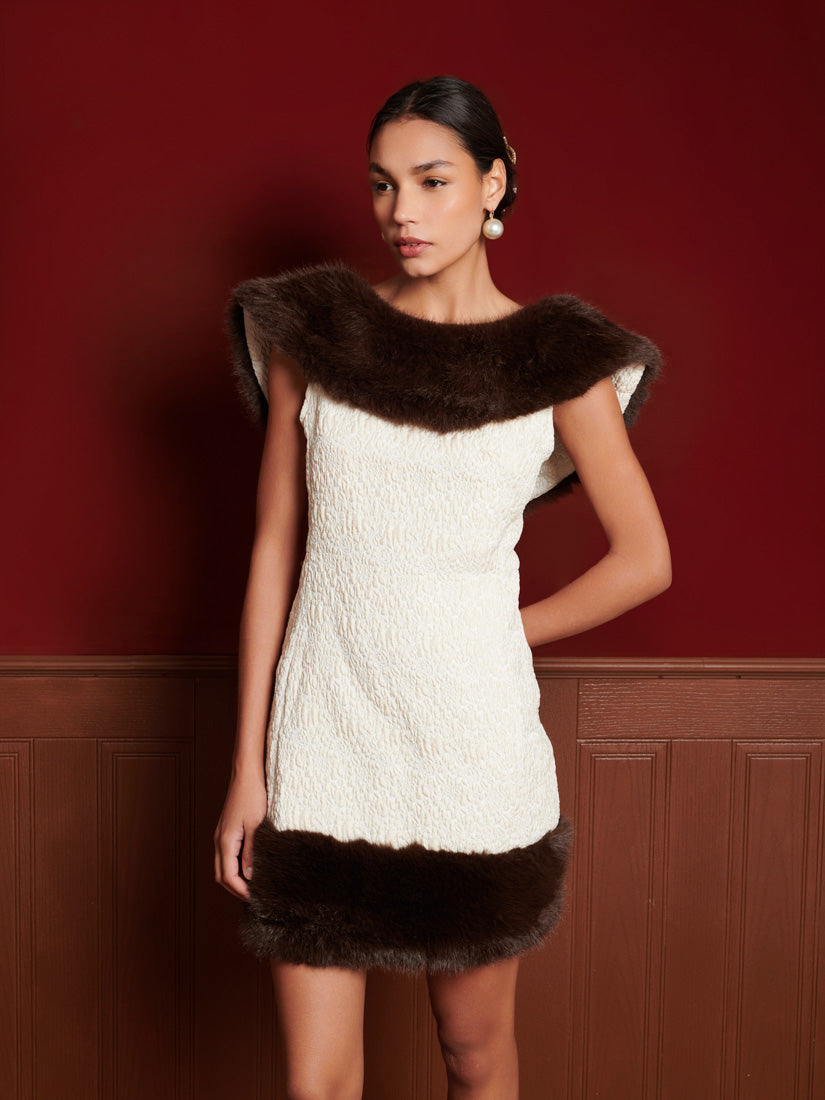 Sculpture Jacquard Mini Dress