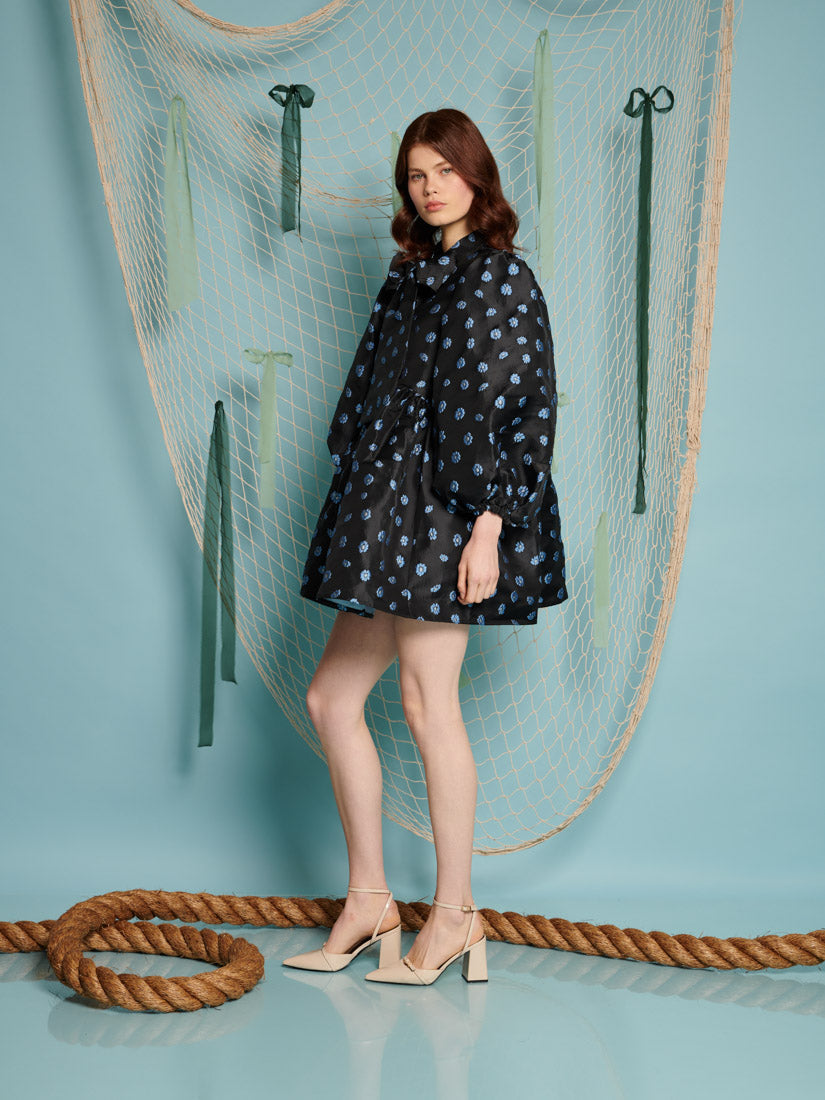 Paddle Jacquard Mini Dress