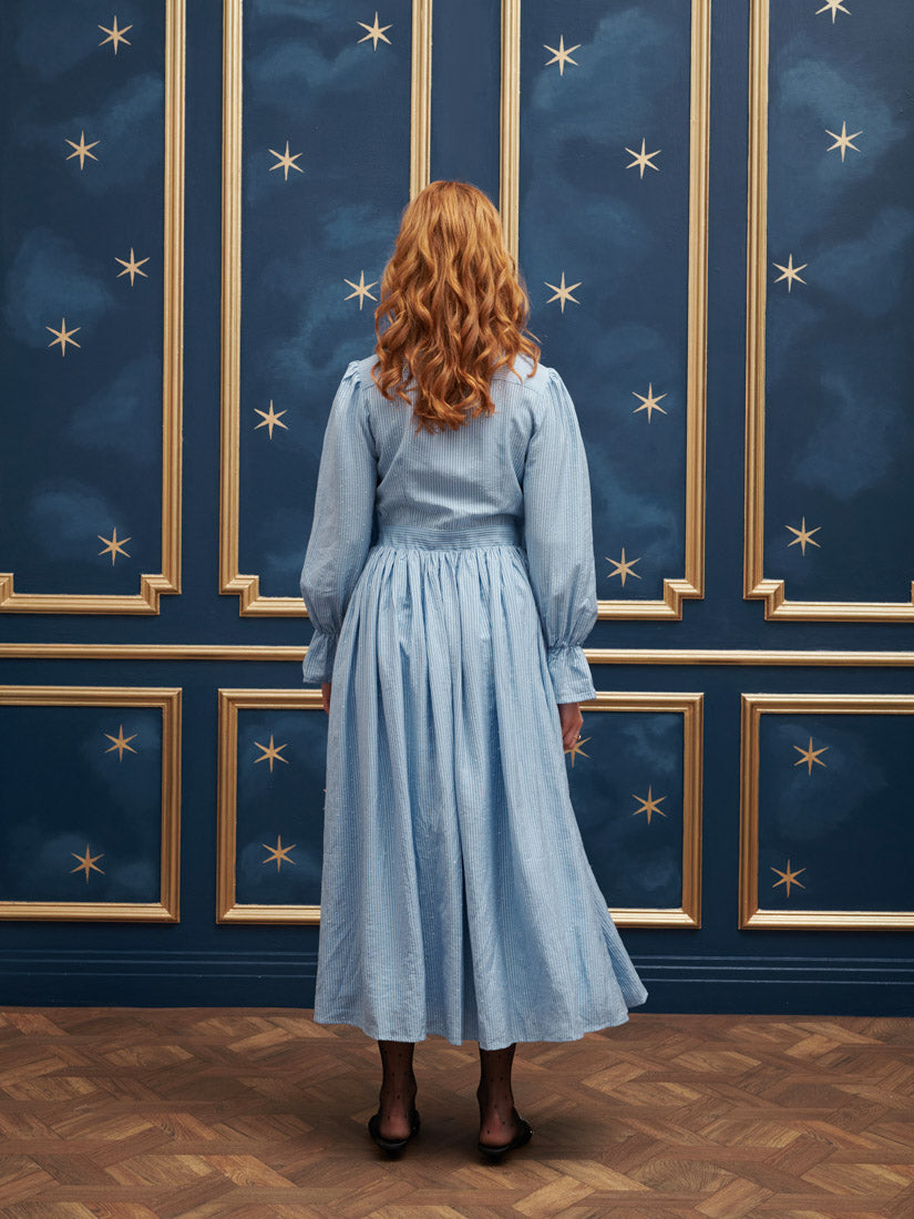 Salle Stripe Bow Dress