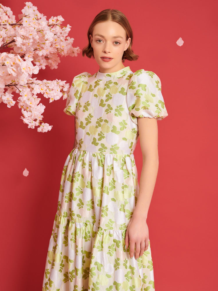 Picnic Jacquard Maxi Dress