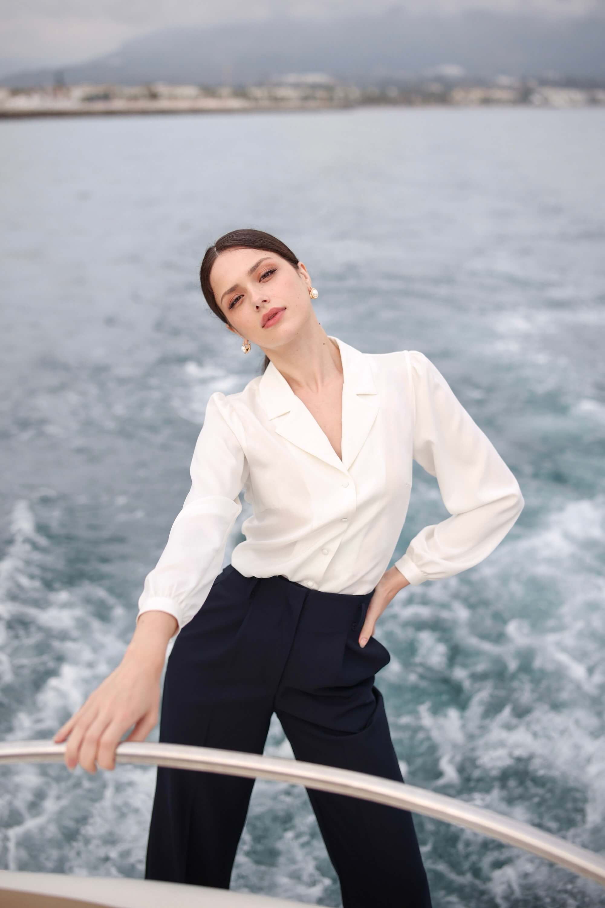 Asya Stretch Silk Blouse