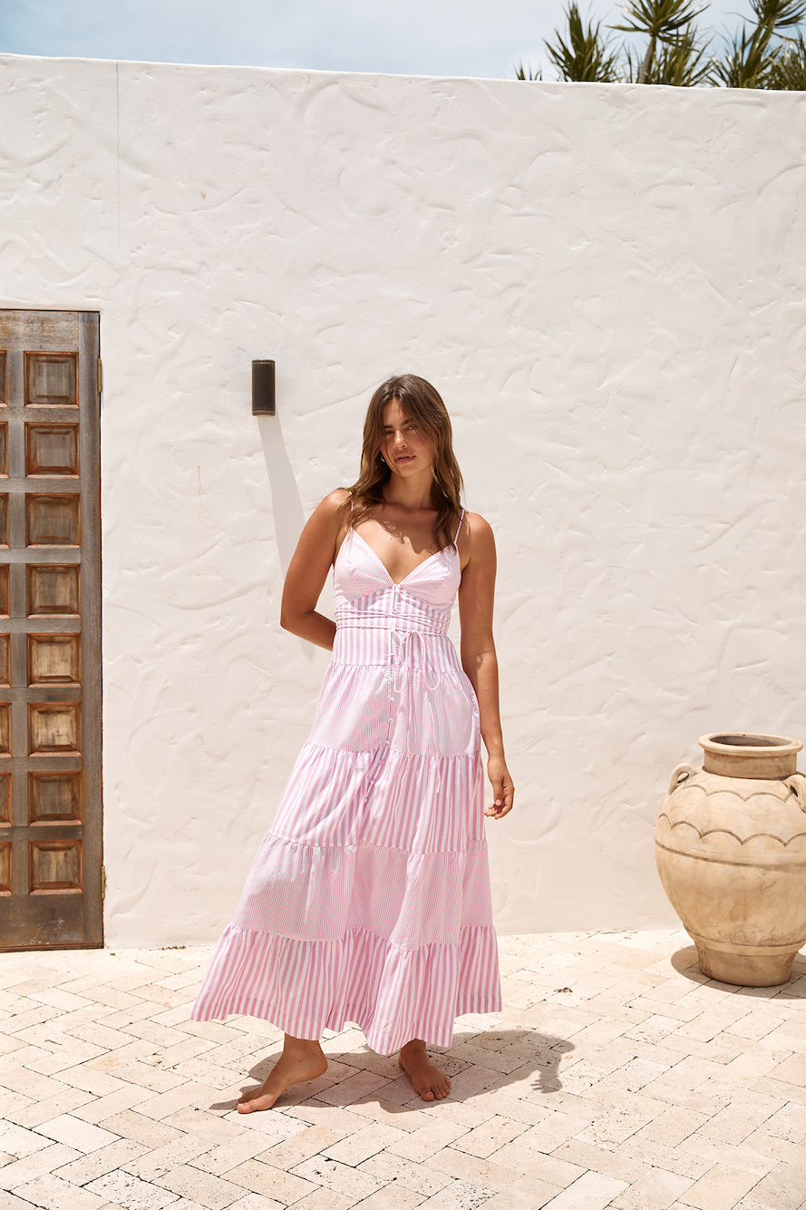 Picnic Season Maxi Dress Pink