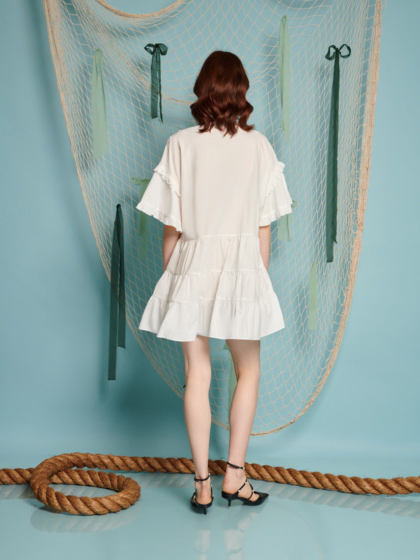 Seaboard Ruffle Mini Dress