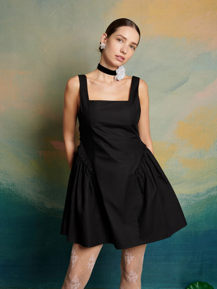 Lyrical Bow Mini Dress