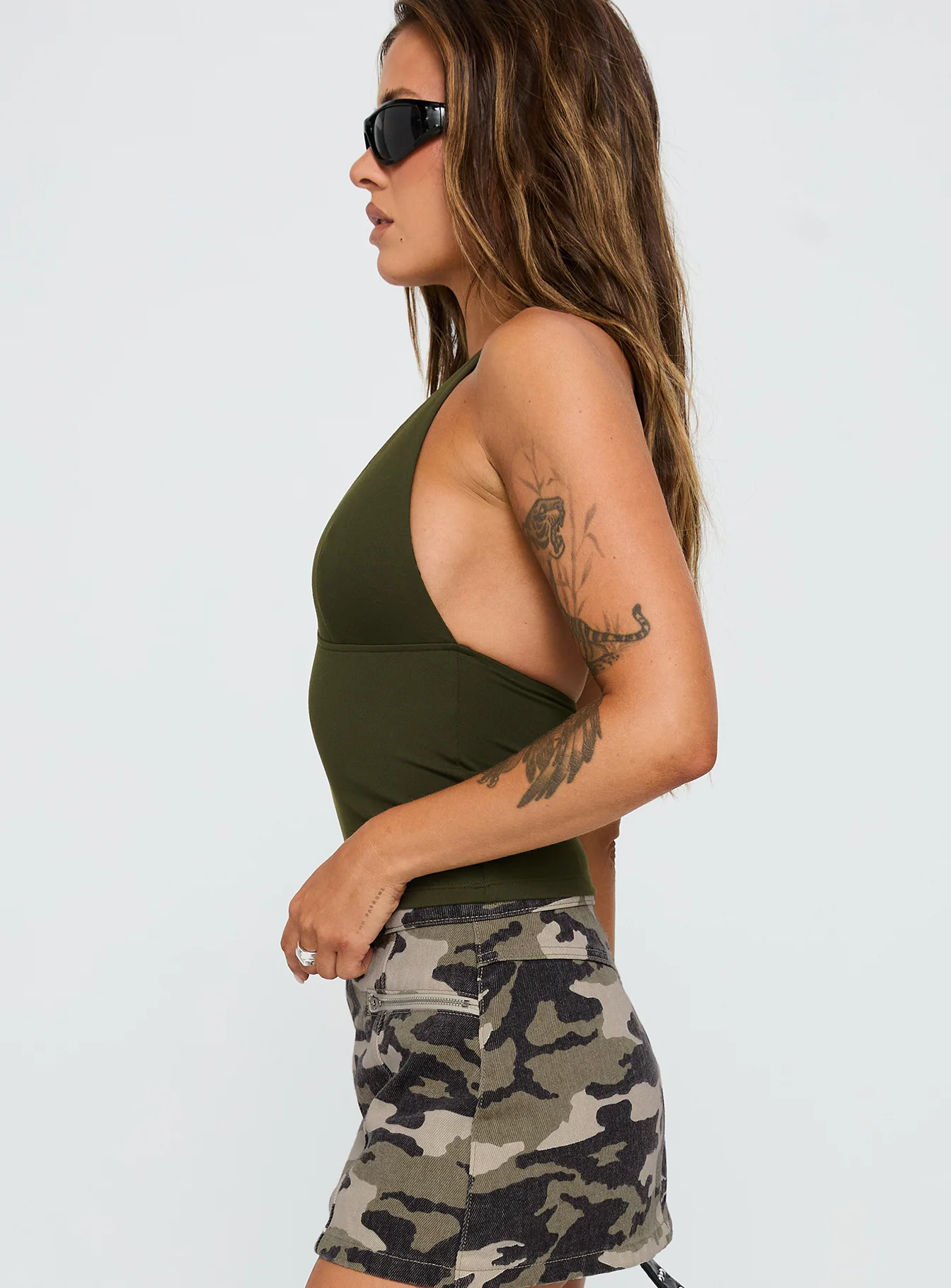 Impress Me Halter Top Green