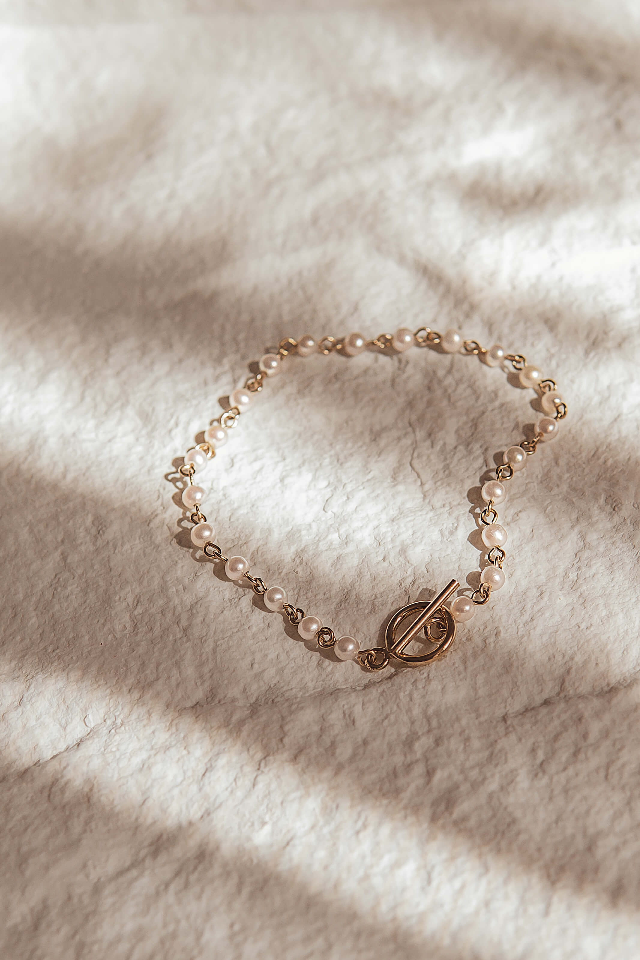 Audrey Pearl Station Bracelet