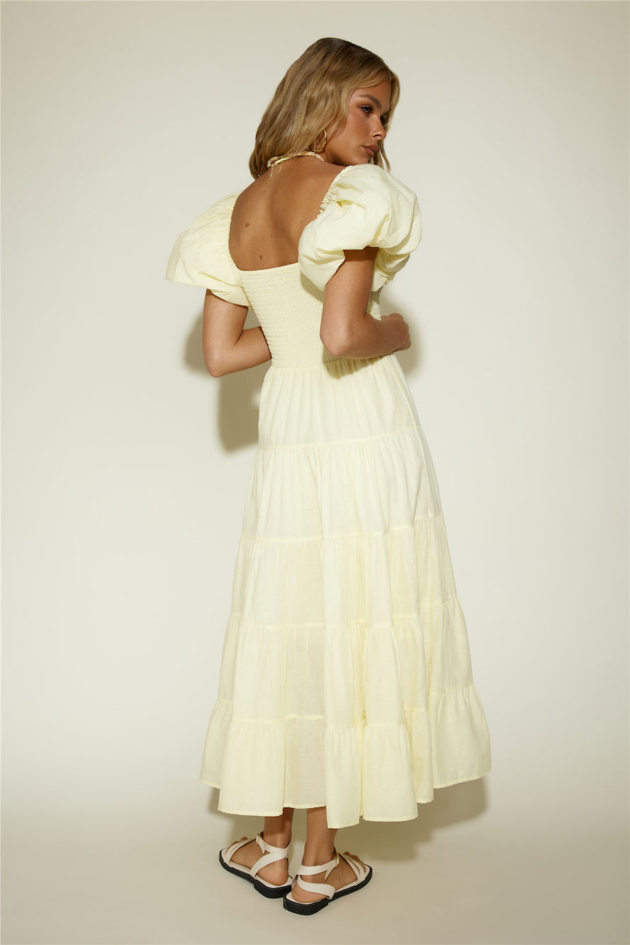 Adela Maxi Dress Yellow
