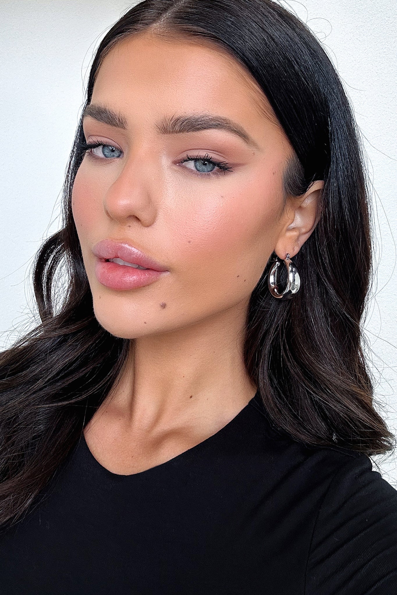 Zoey Hoop Earrings - Silver