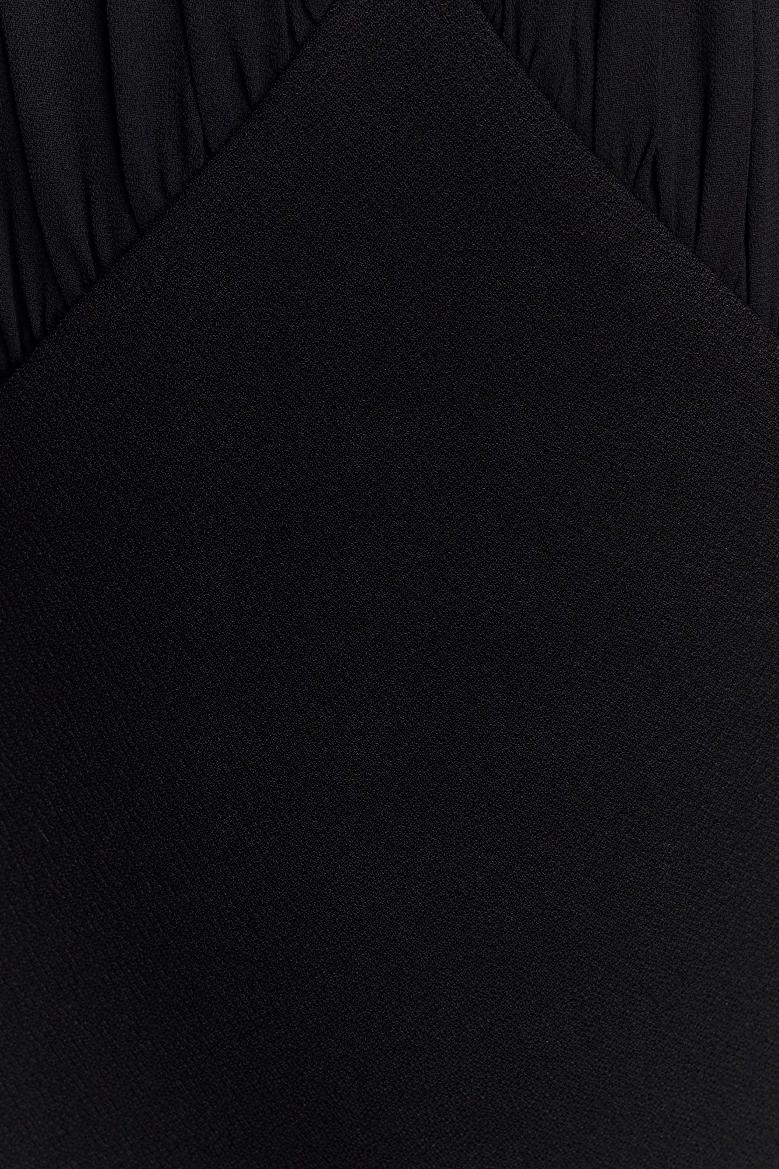 Mierah Halter Midi Dress With Hardware - Black