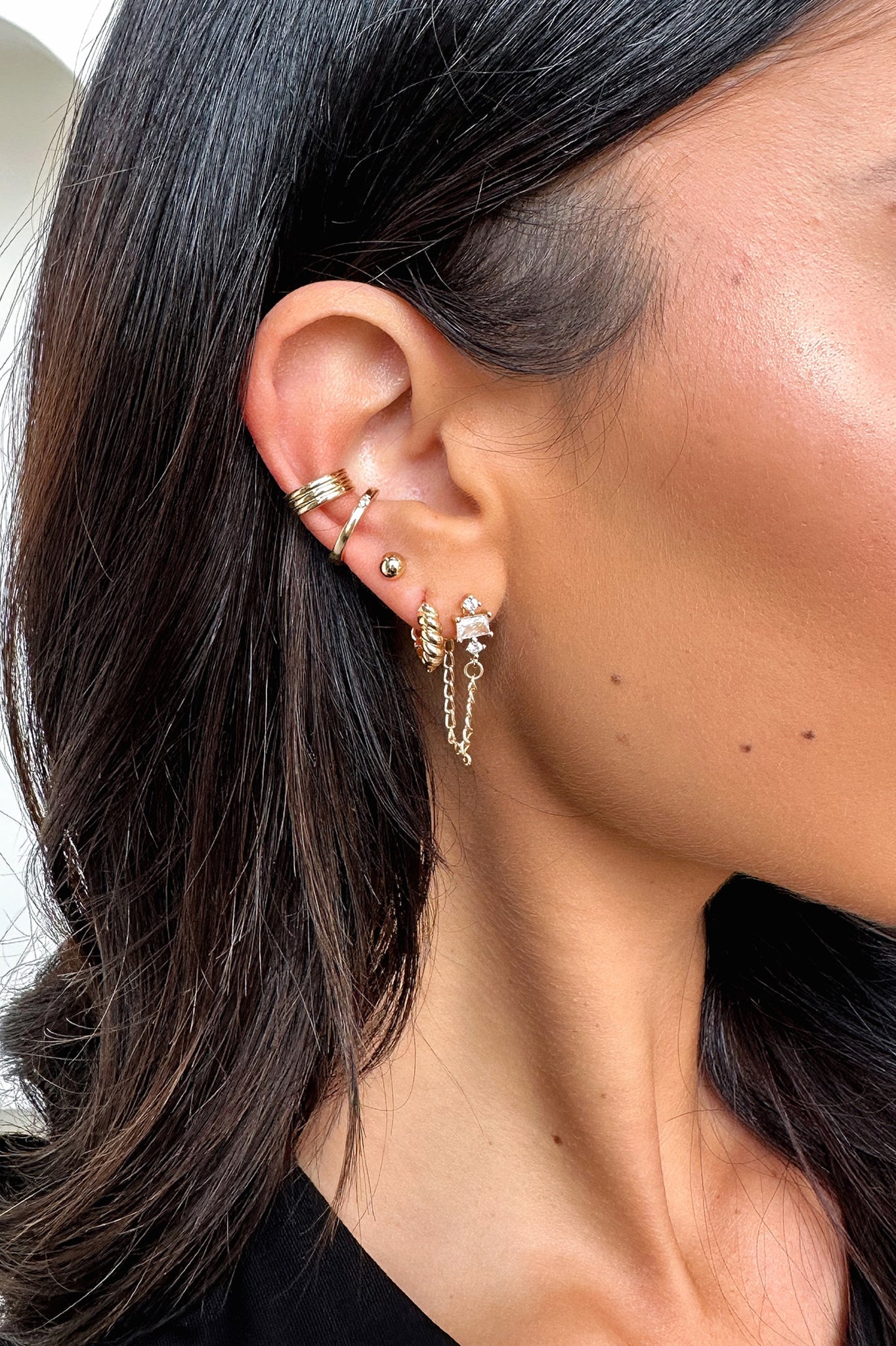 Levi Earrings 5 Pack - Gold