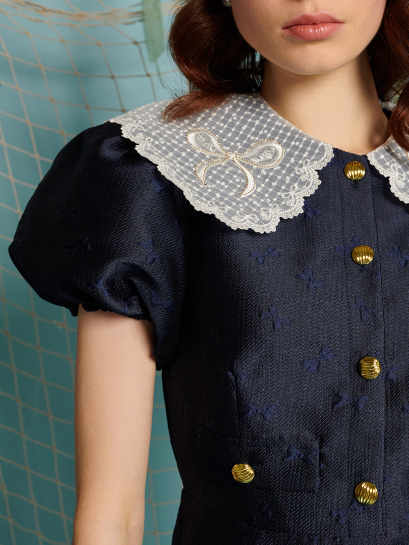 Buoy Jacquard Mini Dress