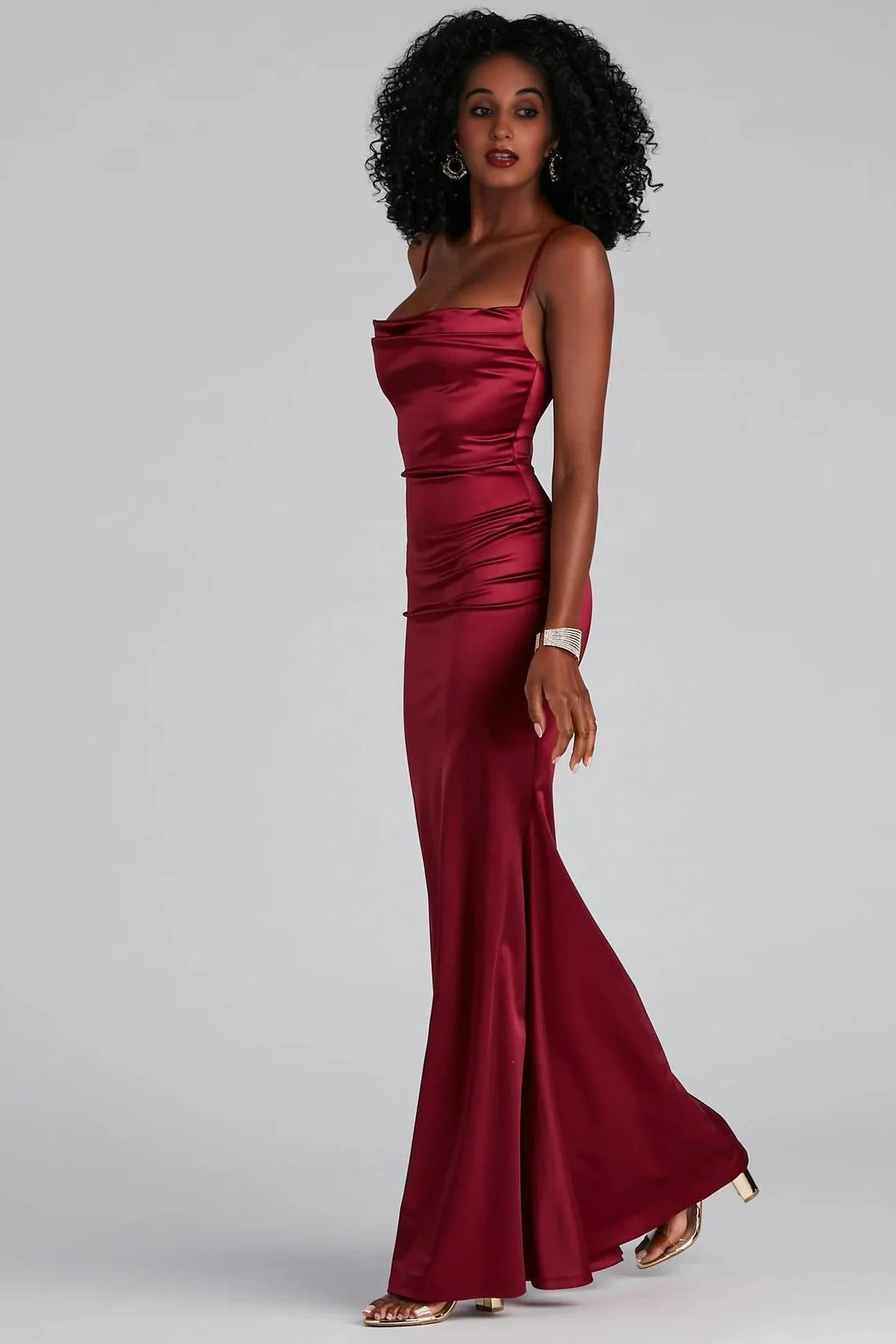 Nahla Formal Satin Mermaid Dress