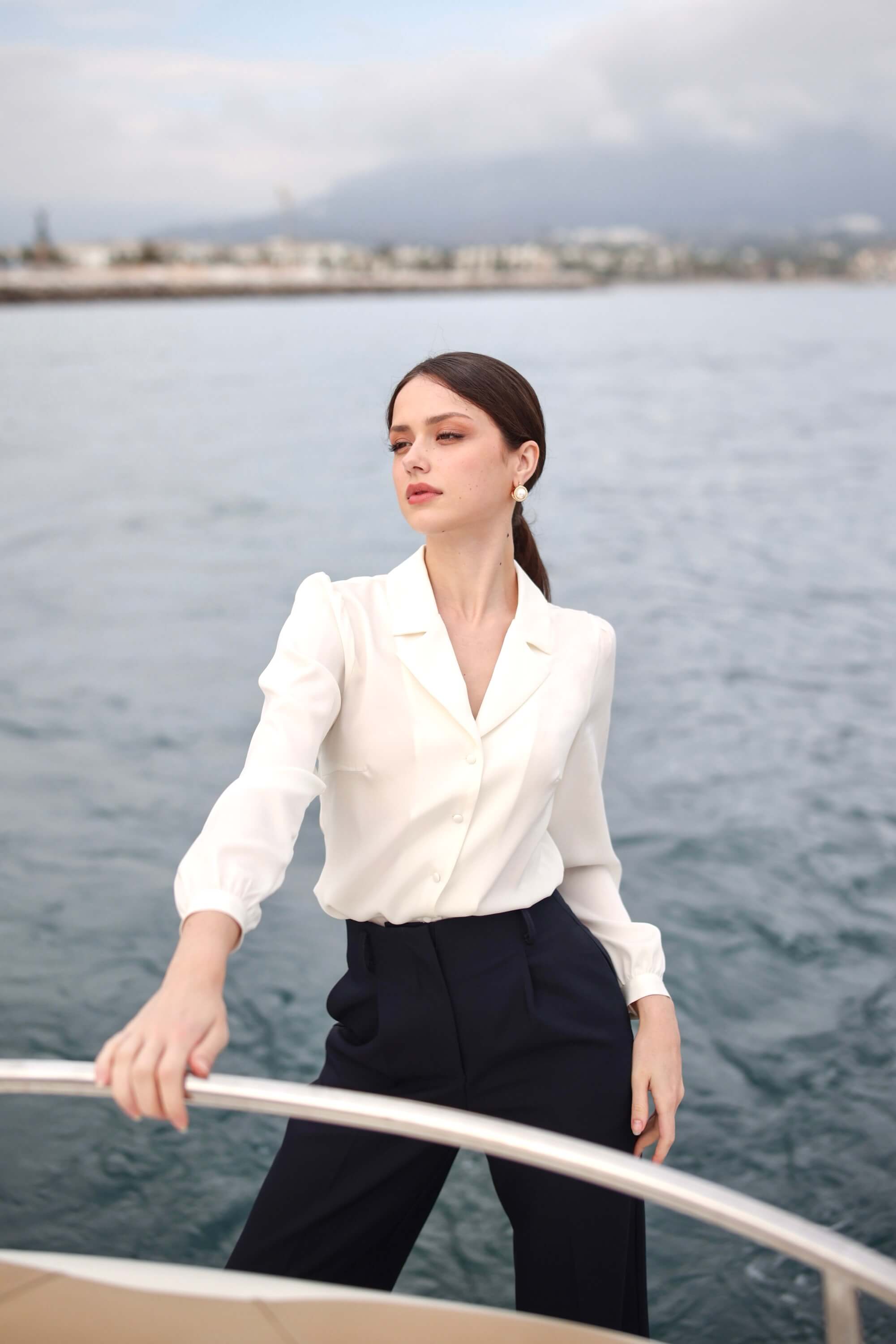 Asya Stretch Silk Blouse