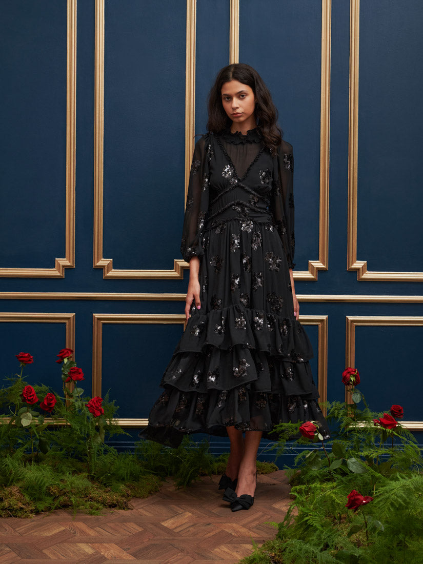 Gala Flower Maxi Dress