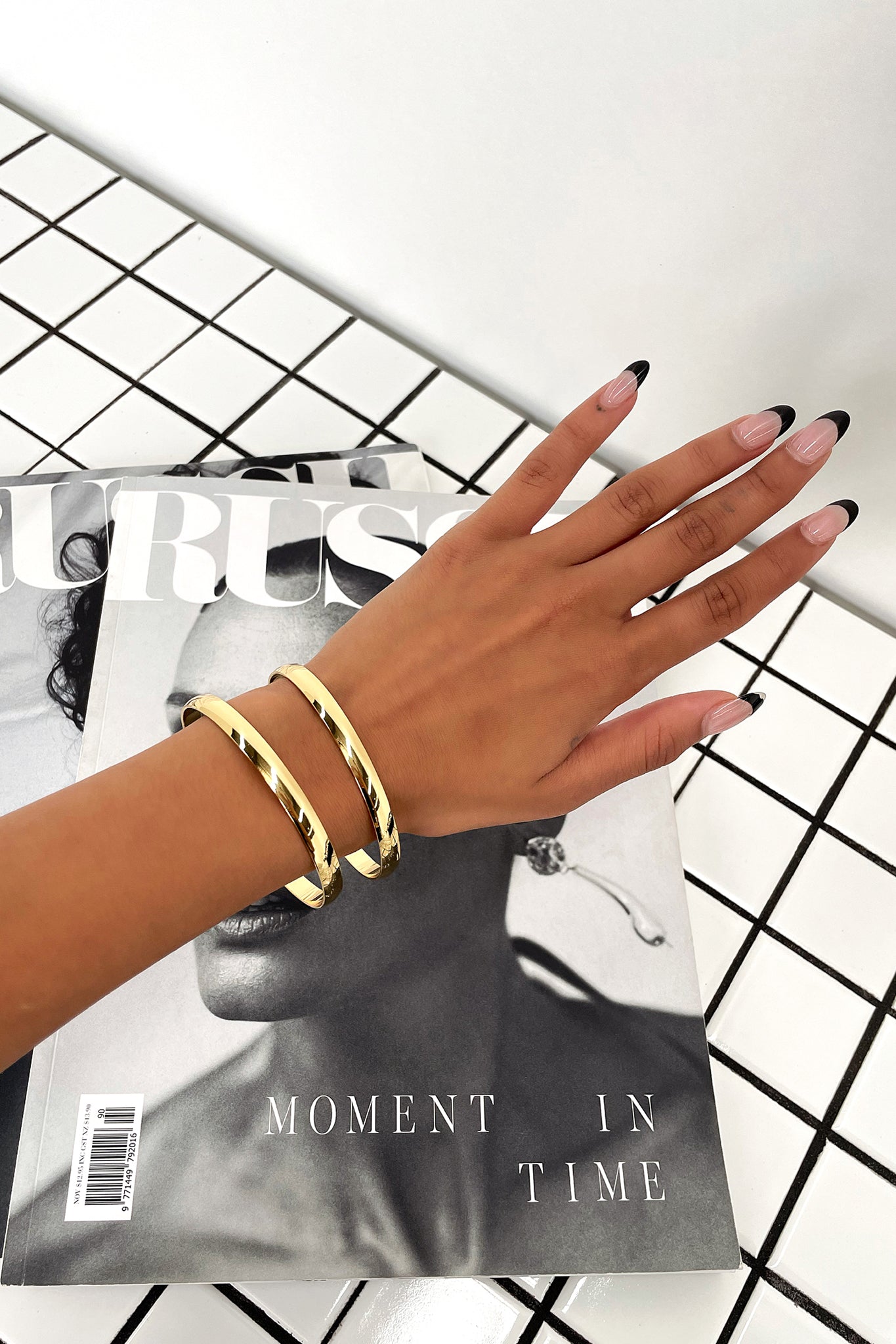 Zamaya 2 Piece Bracelet Set - 18k Gold