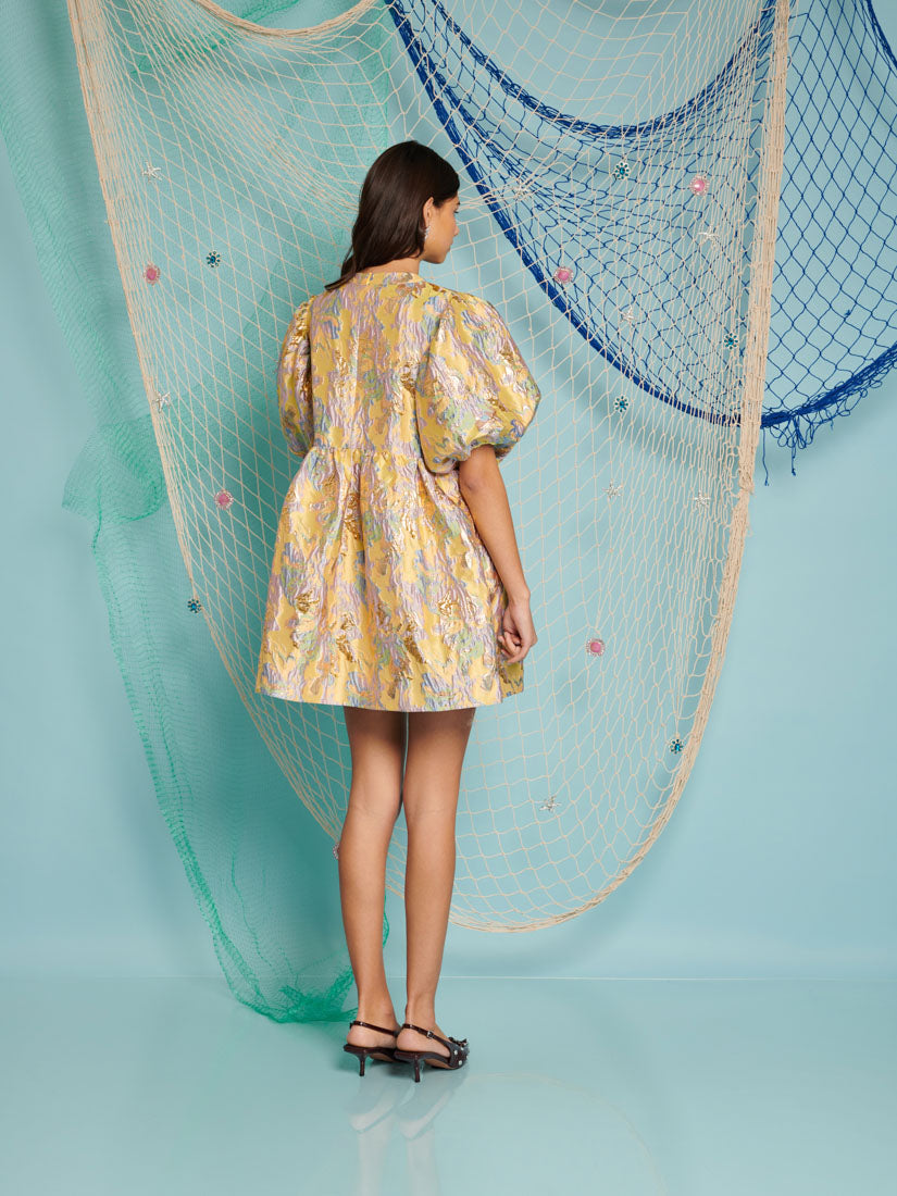 Meri Jacquard Mini Dress