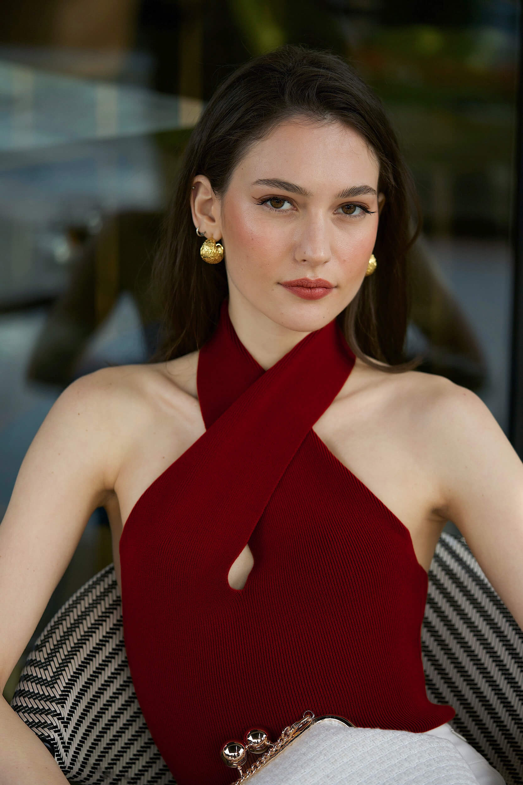 Amanda Halter Knit Top