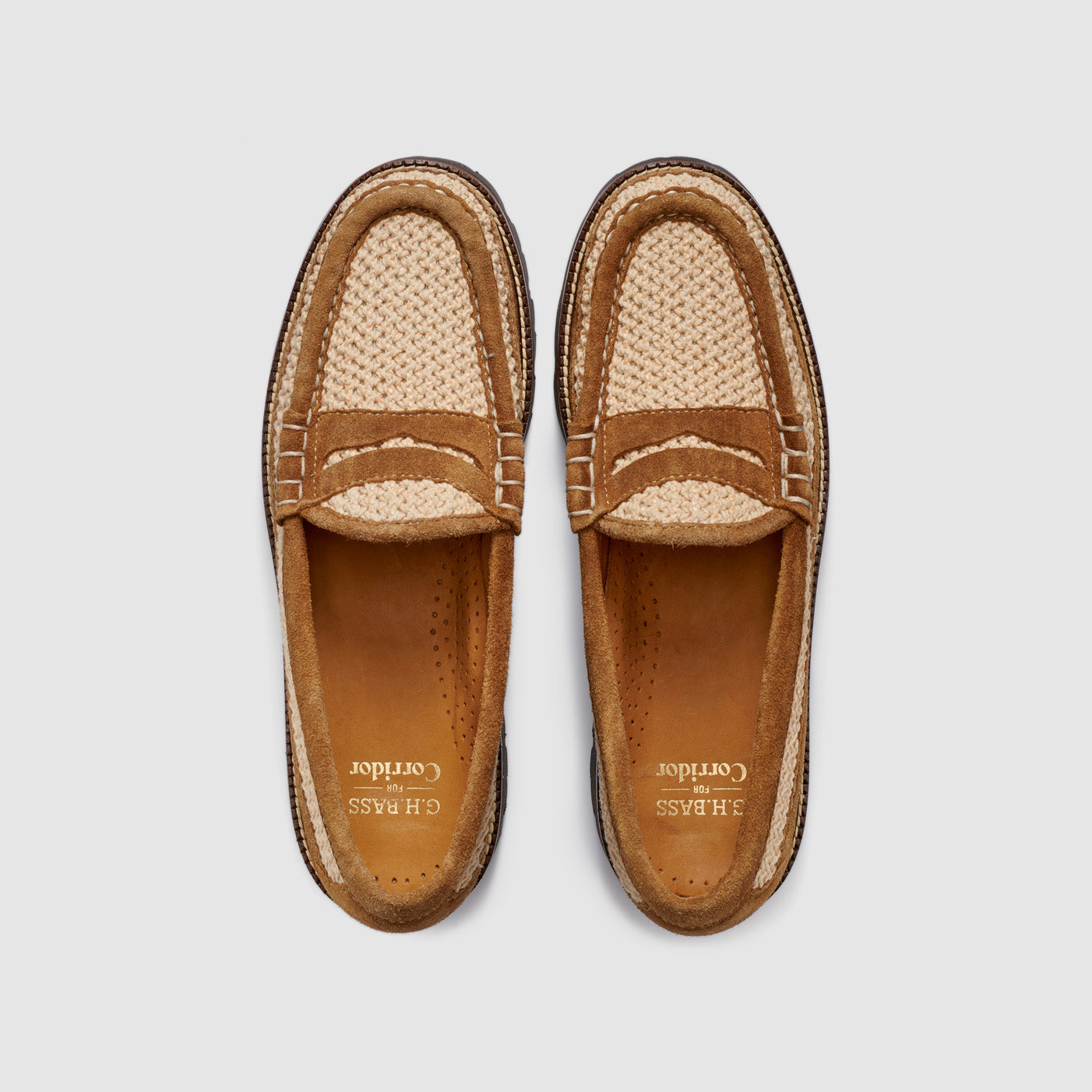 G.H.BASS x CORRIDOR MENS LARSON LUG WEEJUNS